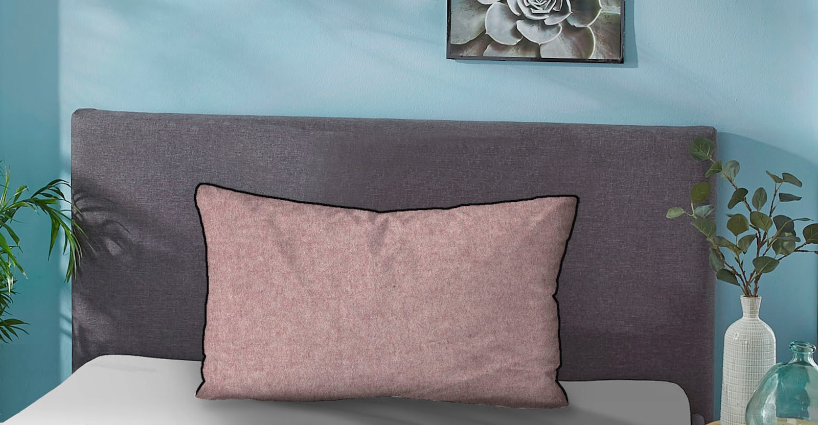 Biberna Bettwäsche - altrosé-grau-meliert