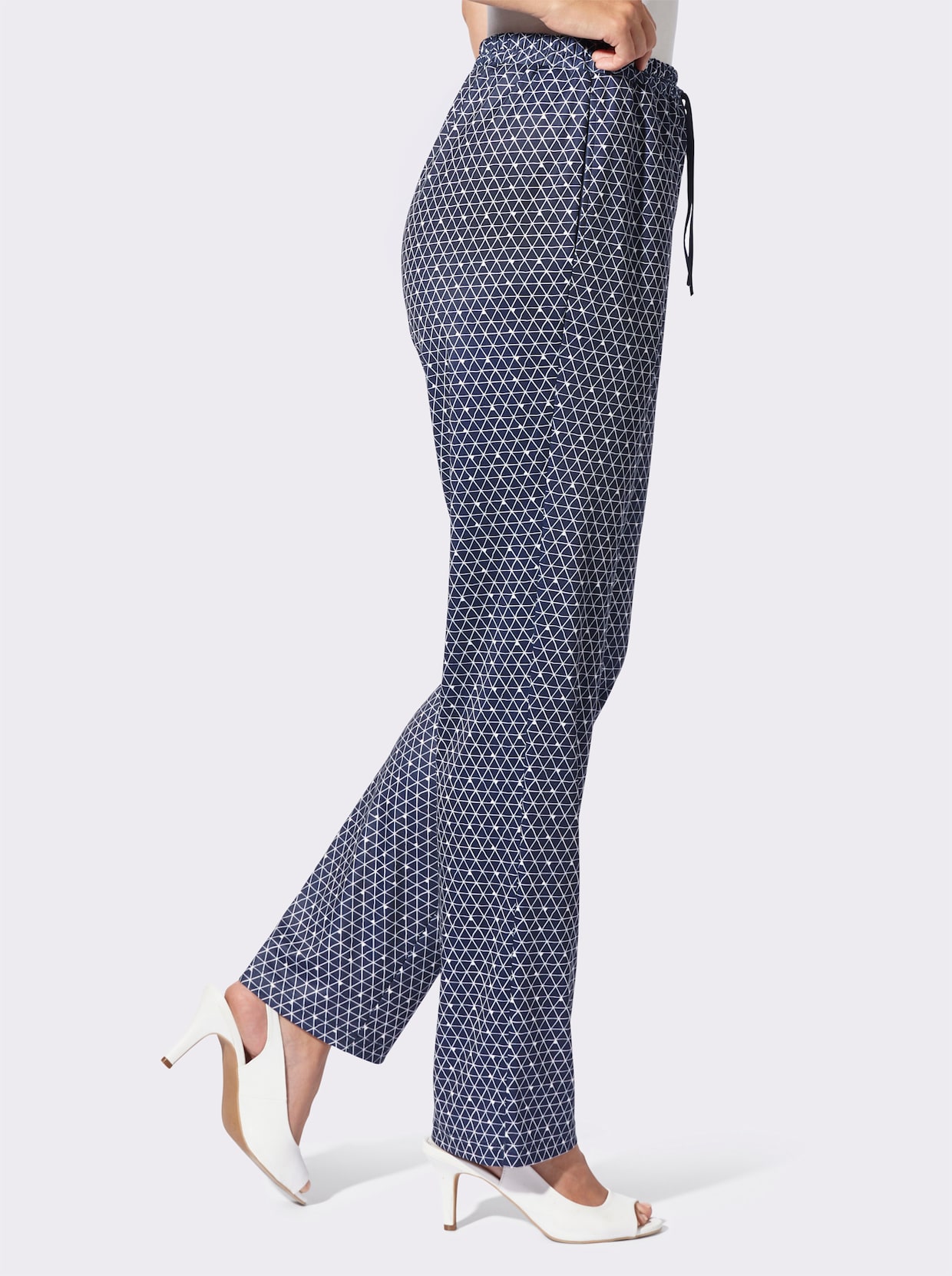 Jerseyhose - marine-bedruckt