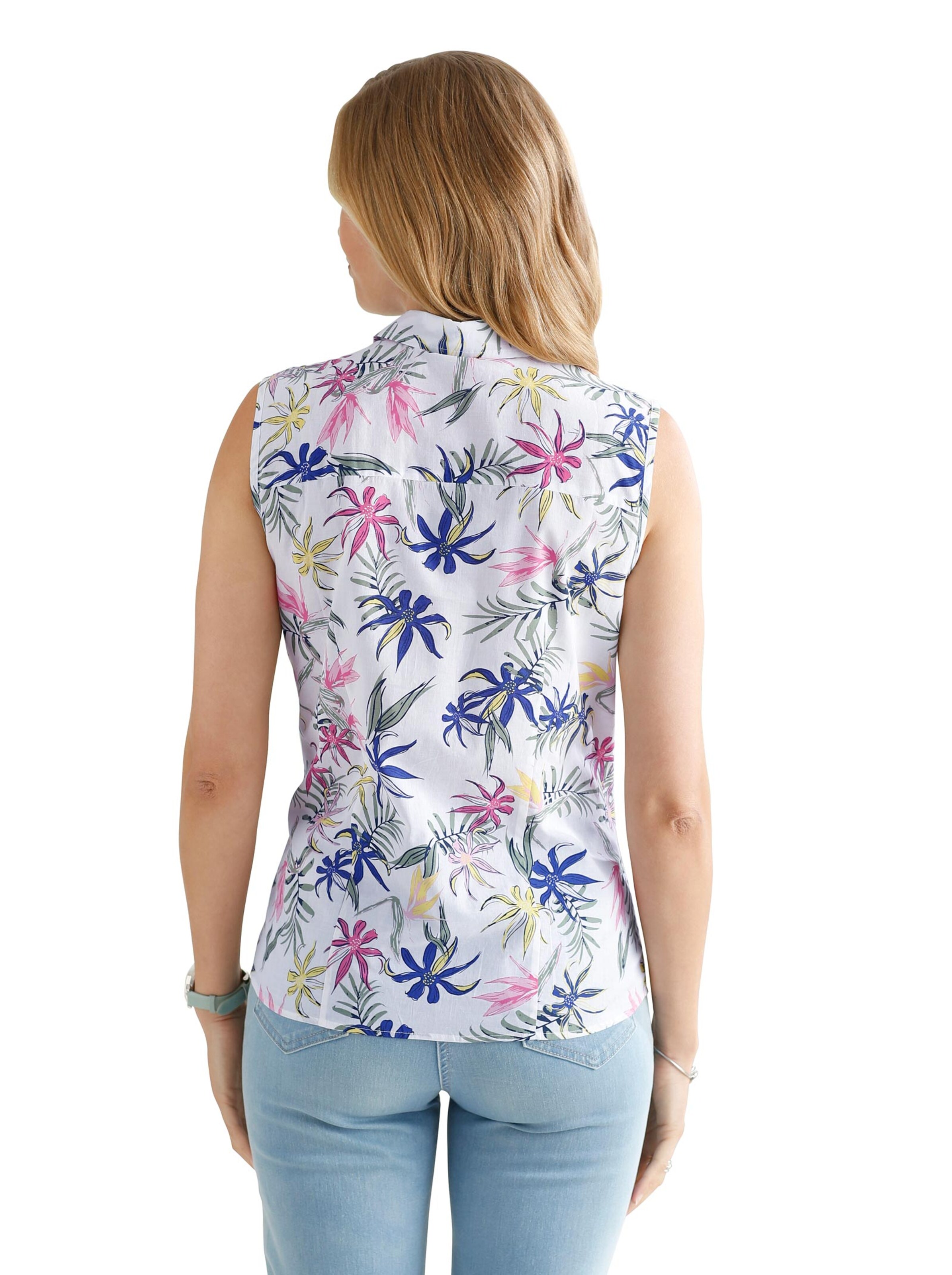 Blusentop - bunt-bedruckt