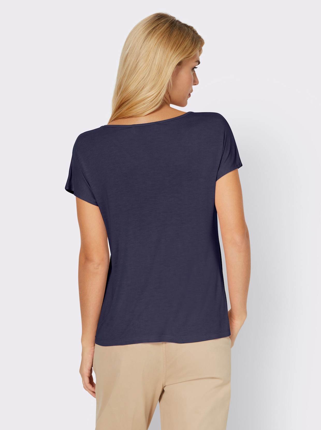 heine Kurzarmshirt - nachtblau