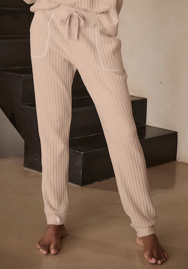 LASCANA Homewearhose - sand-meliert