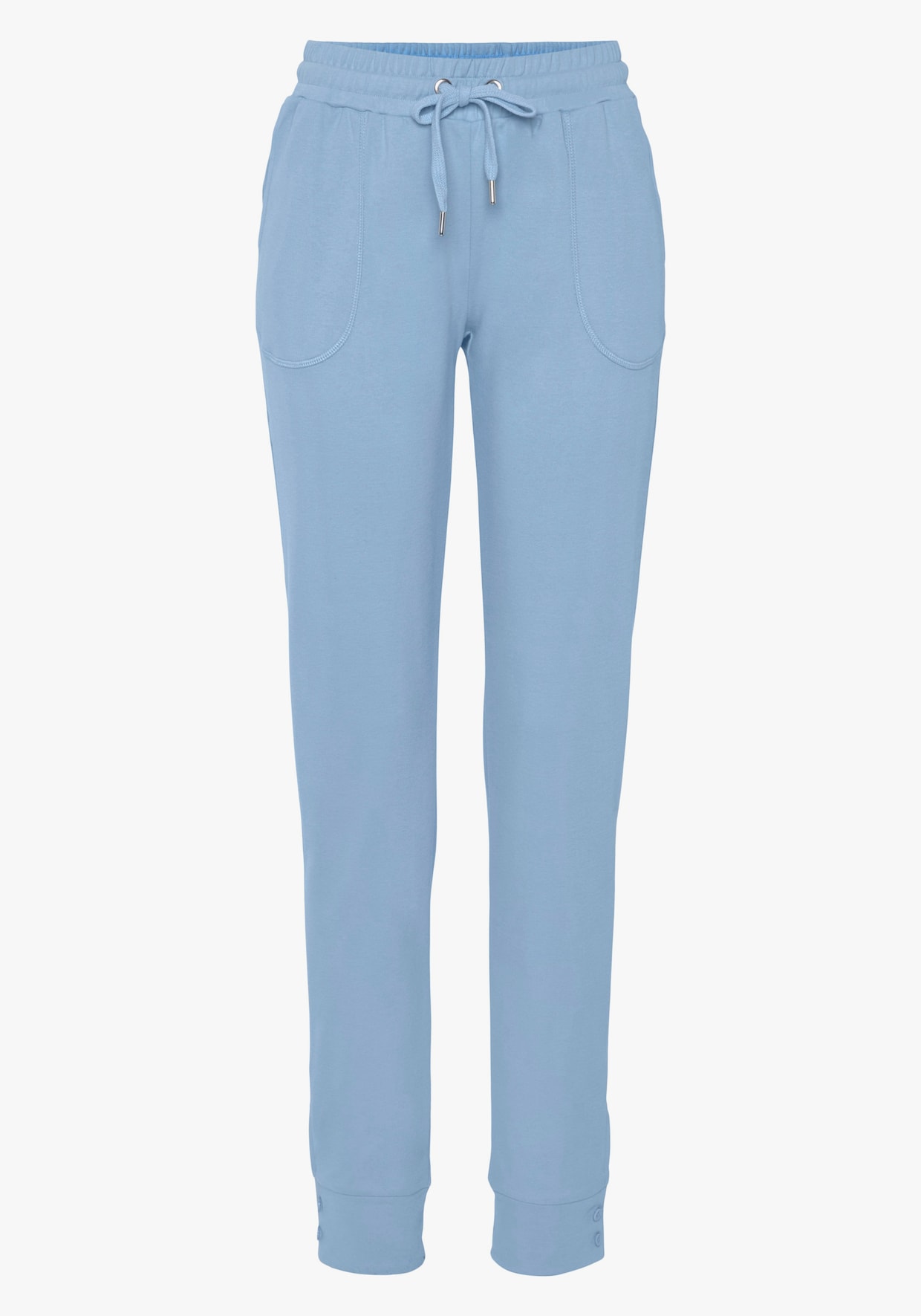 LASCANA Pantalon molletonné - bleu clair