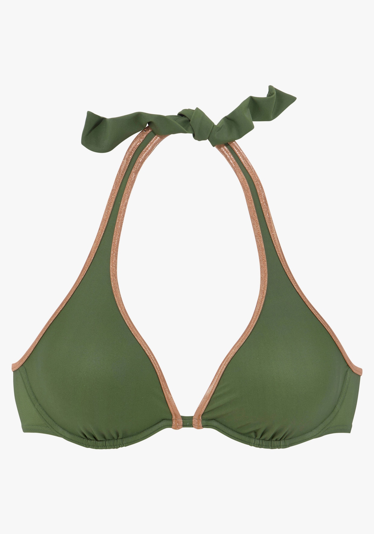 Bruno Banani Haut de maillot de bain à armatures - vert olive