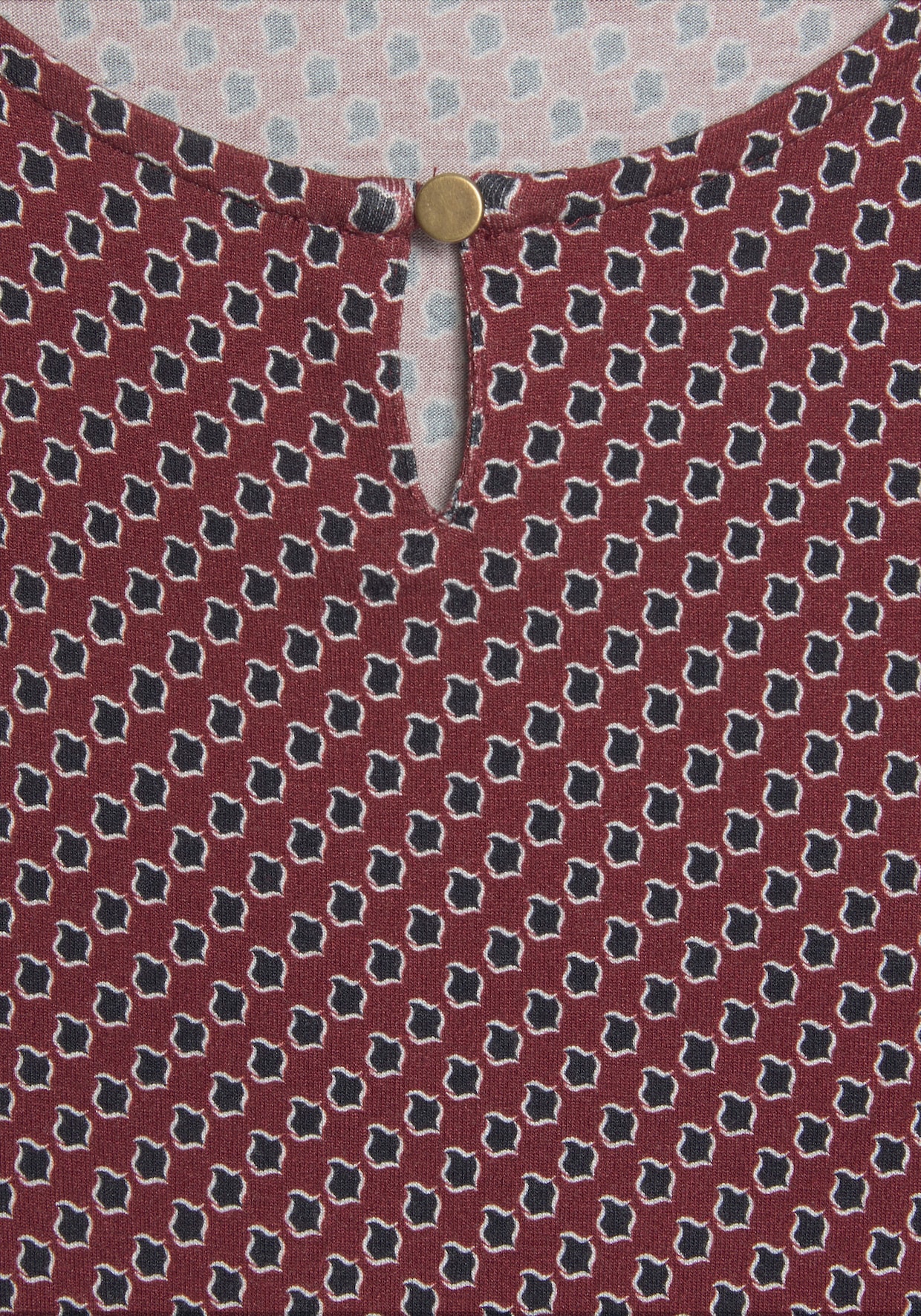 Vivance Shirt met ronde hals - bessenrood, marine