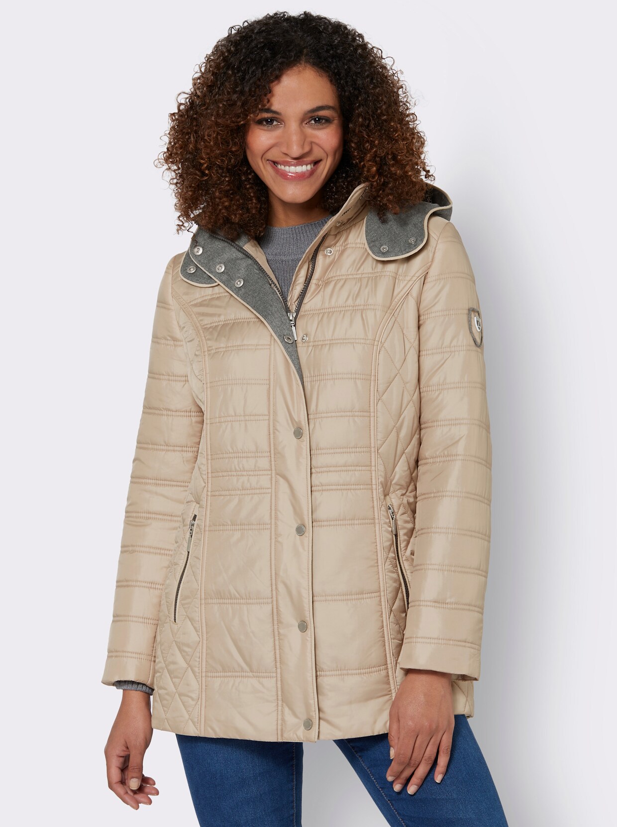Steppjacke - beige