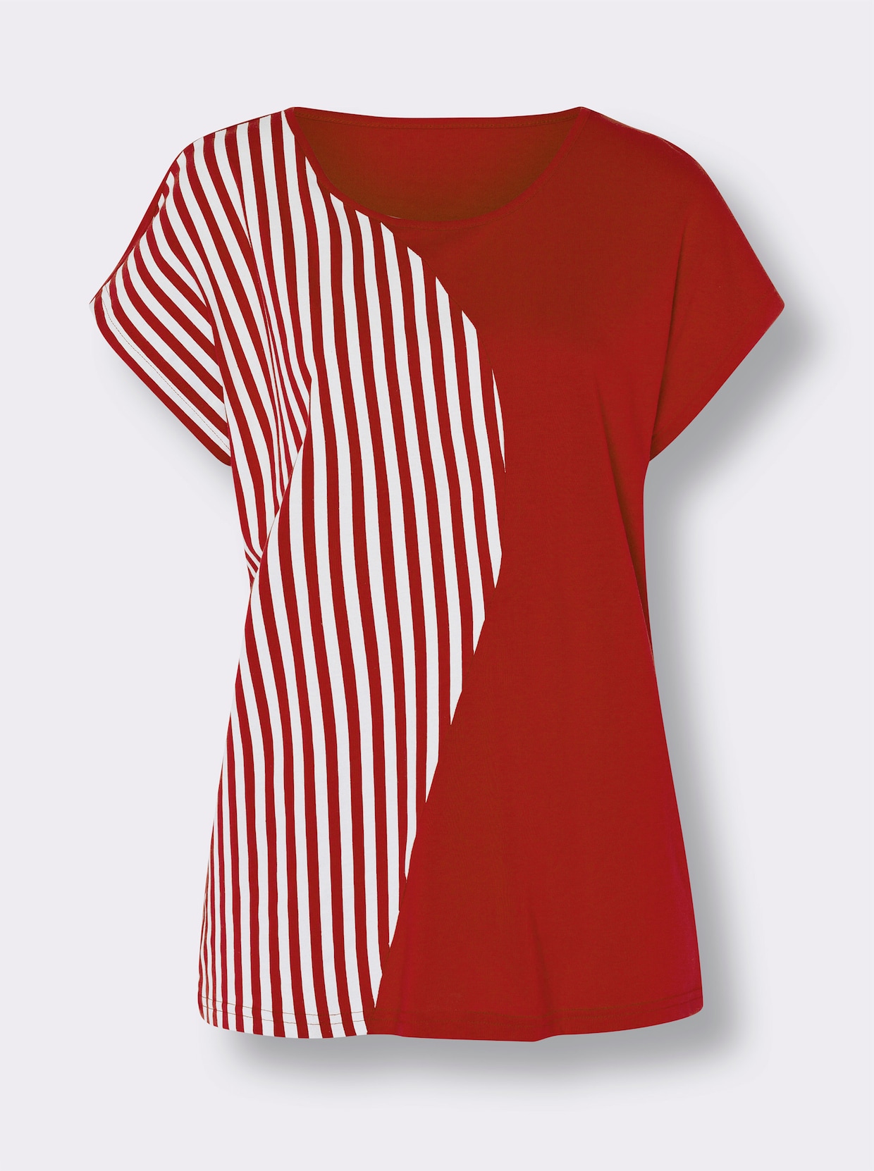Gestreept shirt - rood/wit