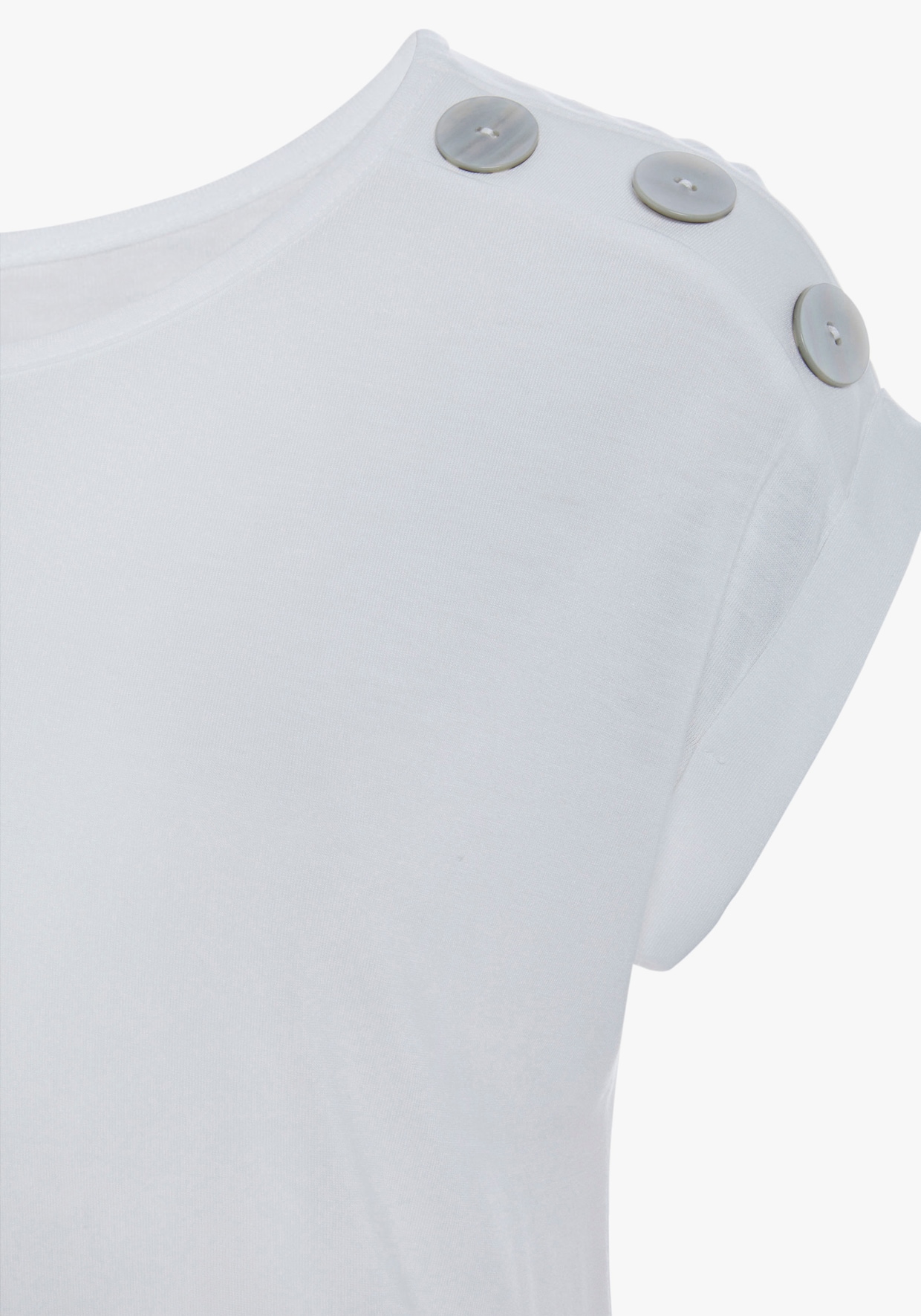 Buffalo Shirt met korte mouwen - crème