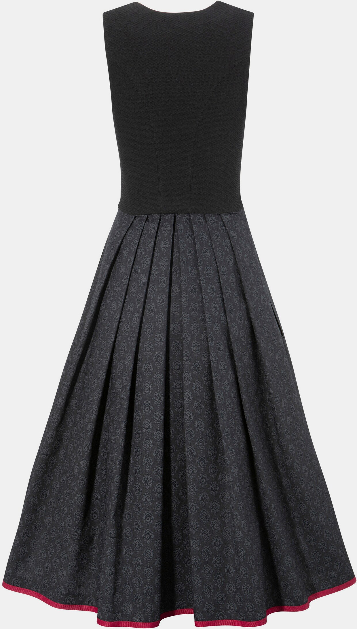 Country Line Dirndl - schwarz-bordeaux
