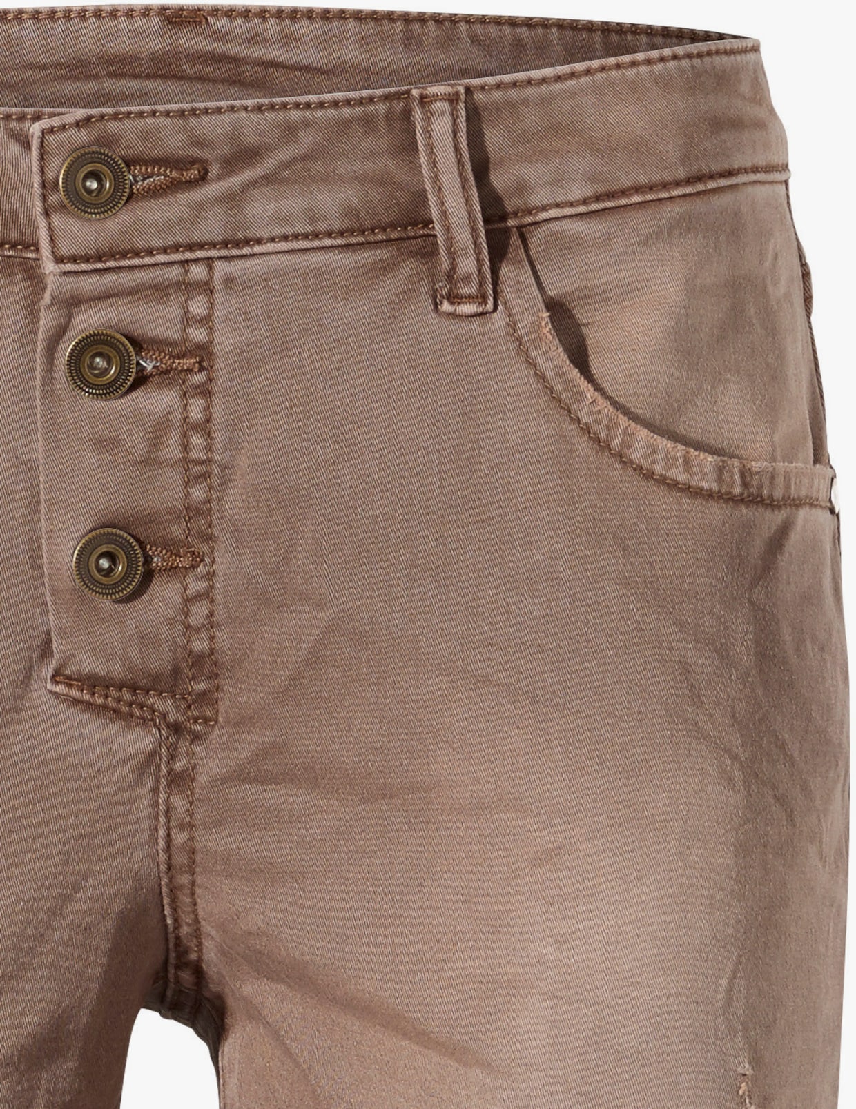 heine Pantalon boyfriend - moka usé