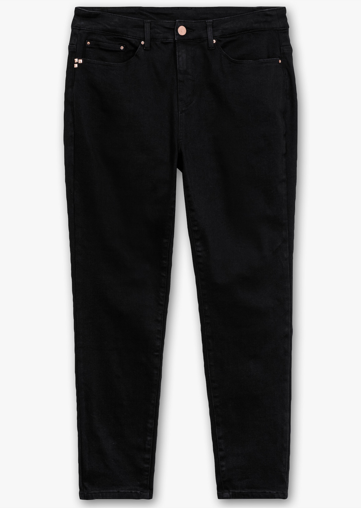 Sheego Skinny Jeans - black-denim