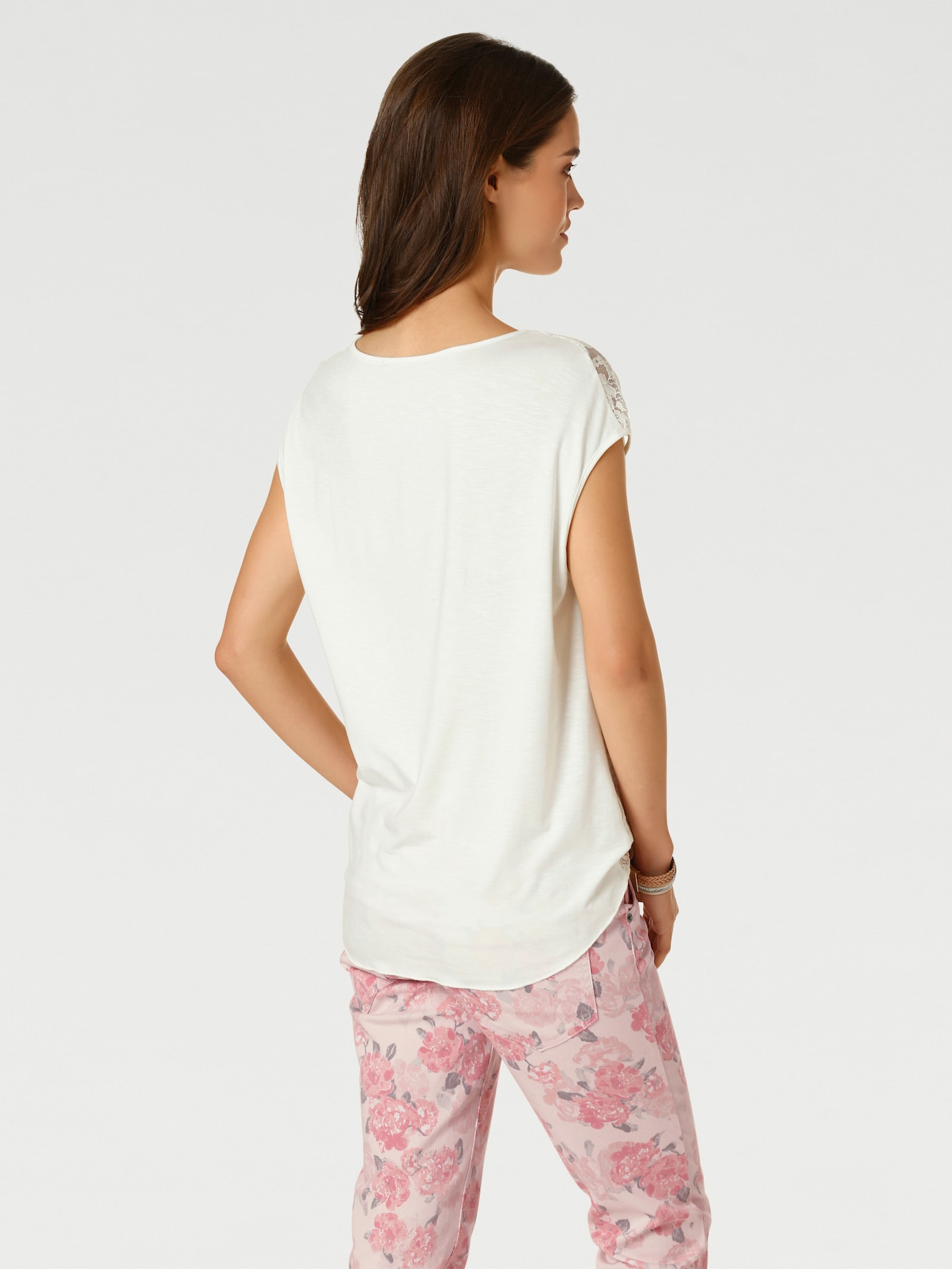 heine Spitzenshirt - ecru