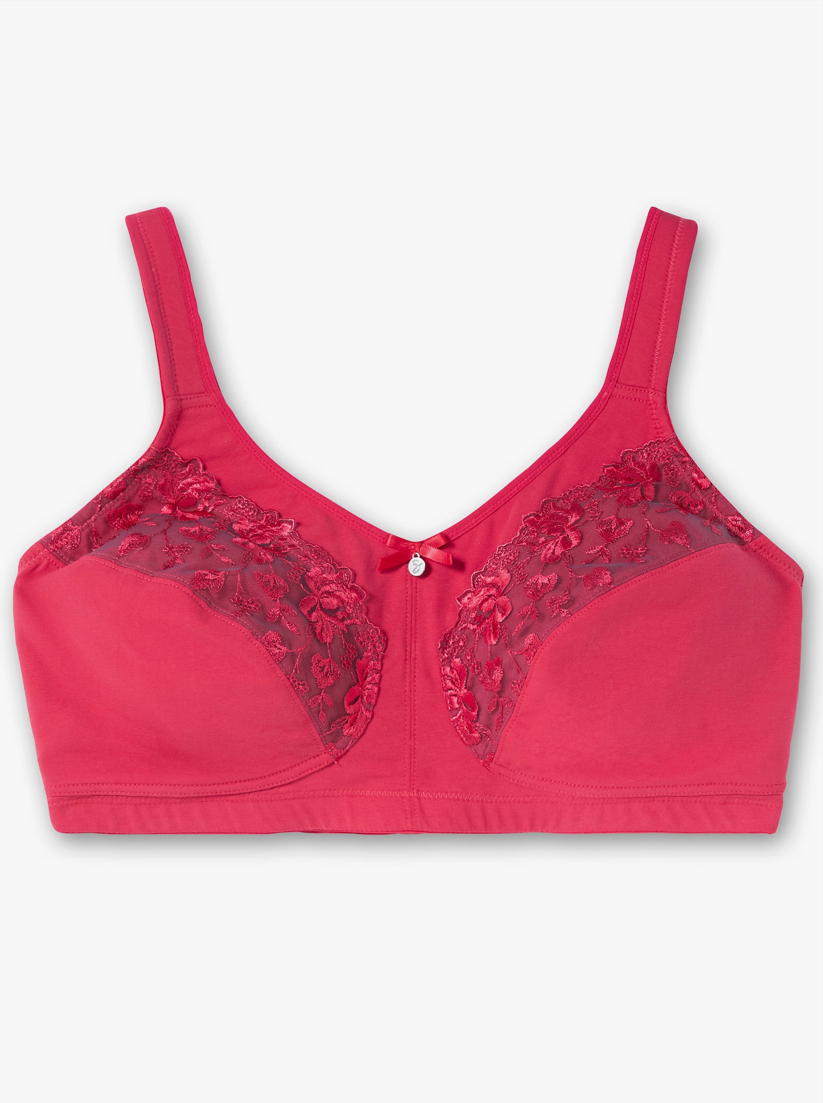 sheego Entlastungs-BH ohne Bügel im Doppelpack - graphit + orchidee