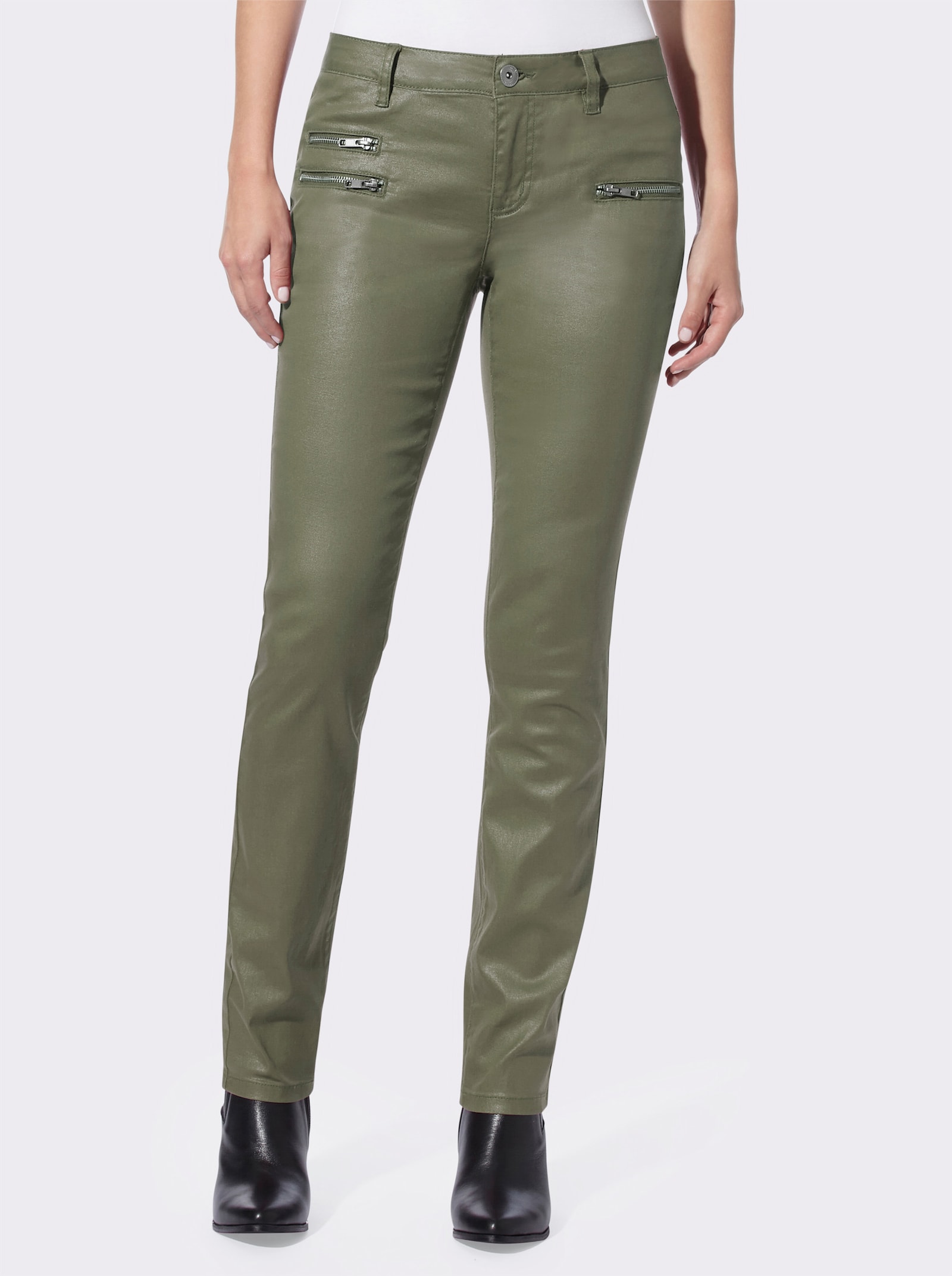 heine Röhrenhose in Stretch-Qualität - khaki