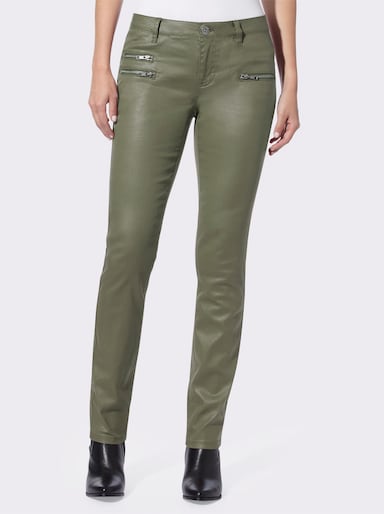 heine Pantalon skinny - kaki