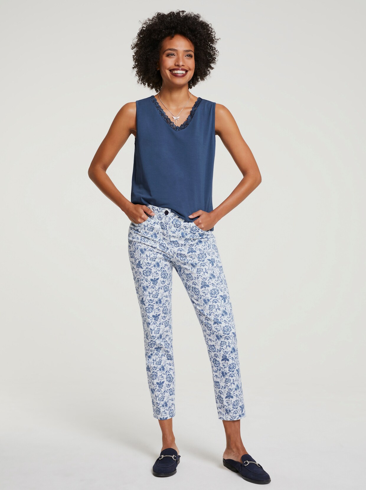 heine Shirttop - jeansblau