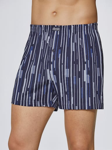 KINGsCLUB Boxershorts - marine-bedruckt