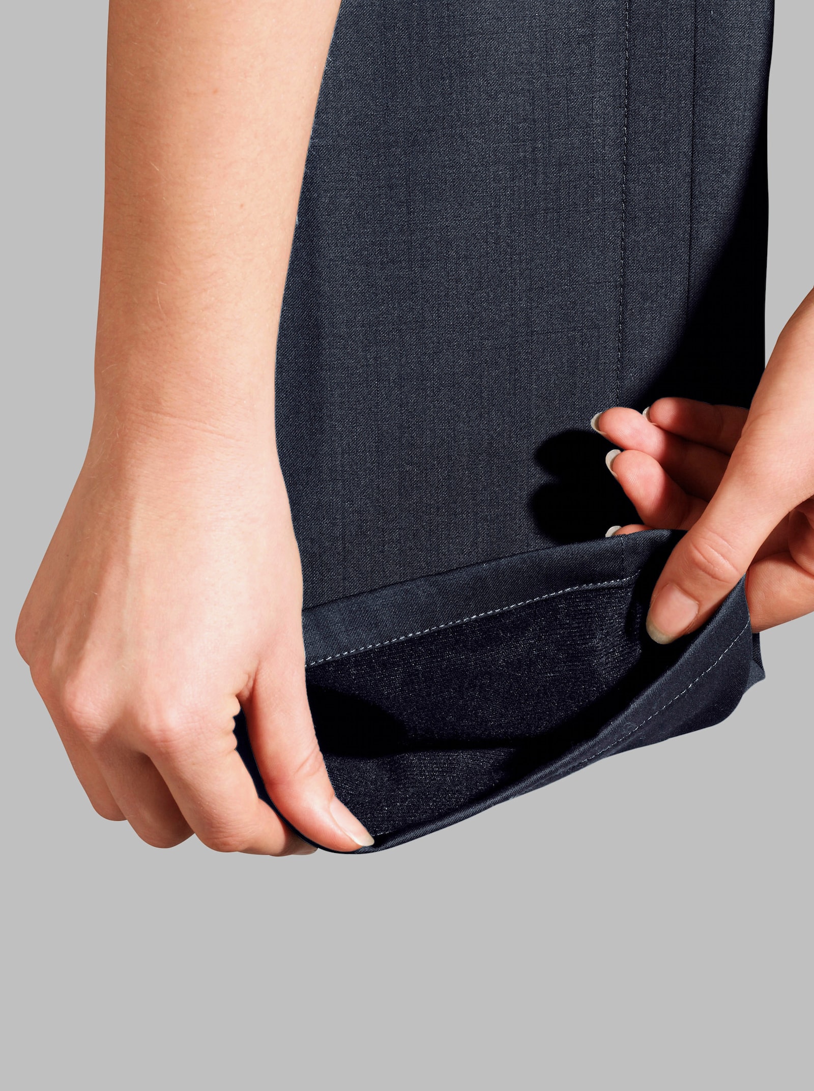 Thermohose wärmend gefüttert - anthrazit-meliert