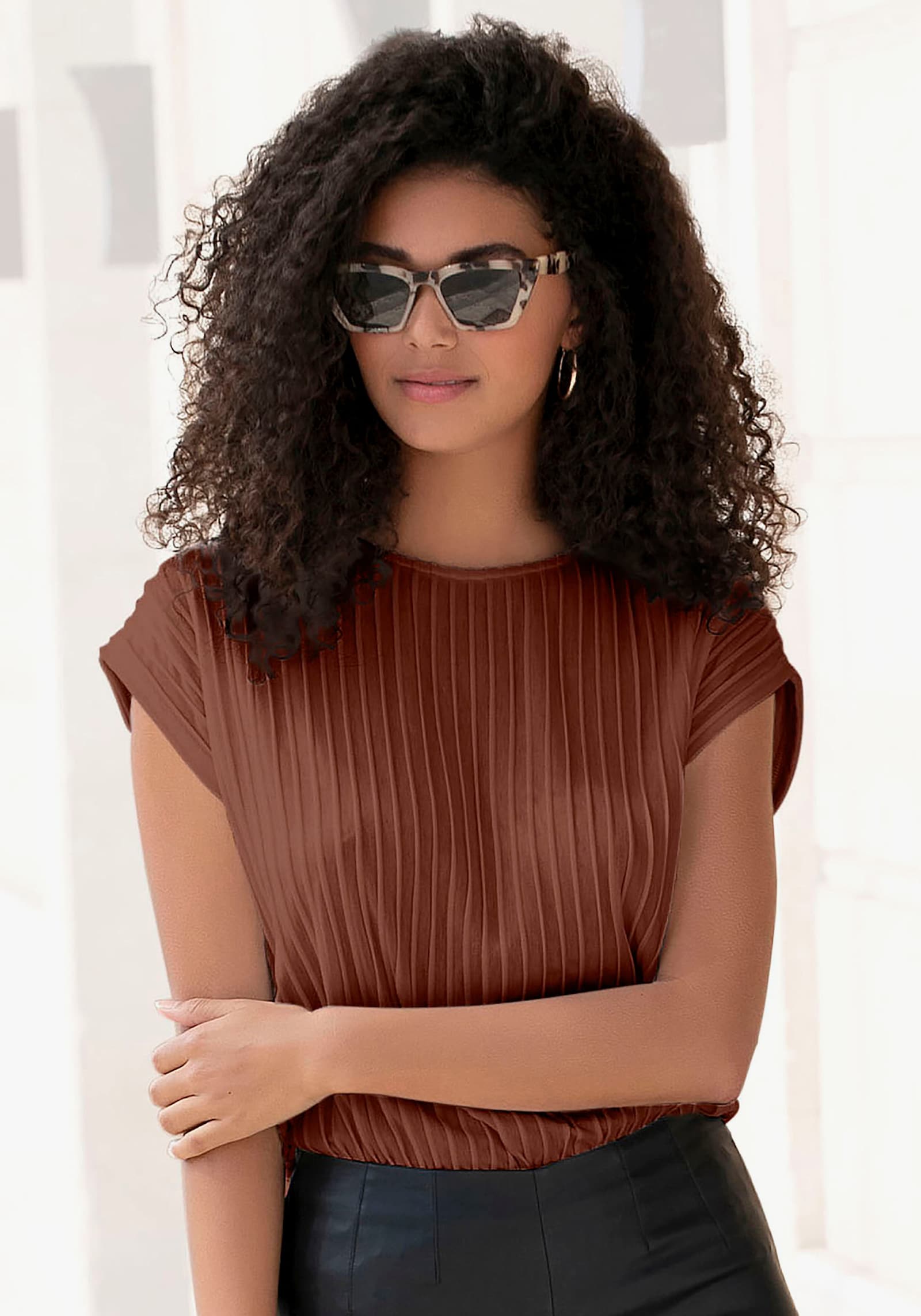 LASCANA T-shirt - cuivré