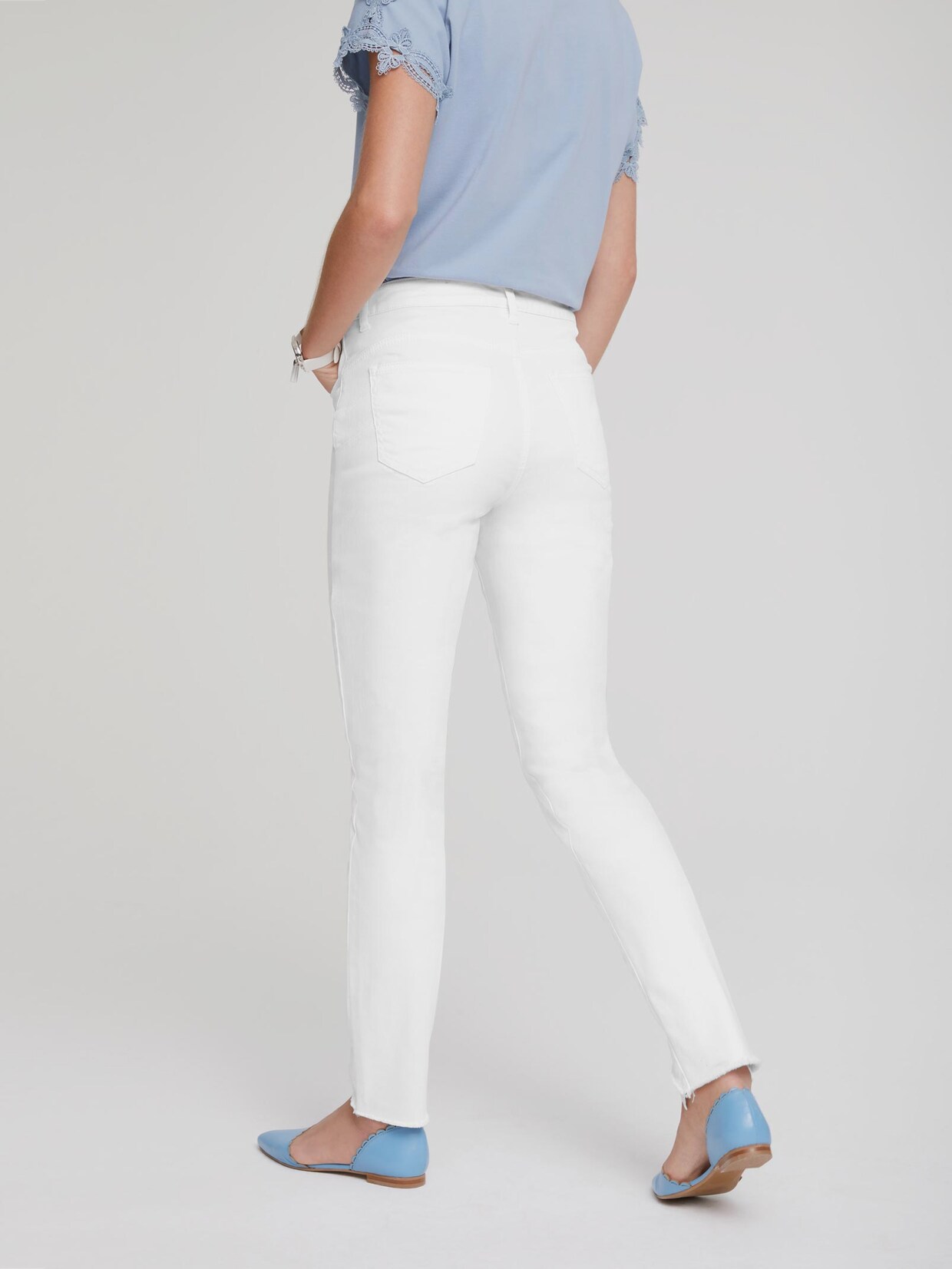 Linea Tesini 'Buik weg'-jeans - wit