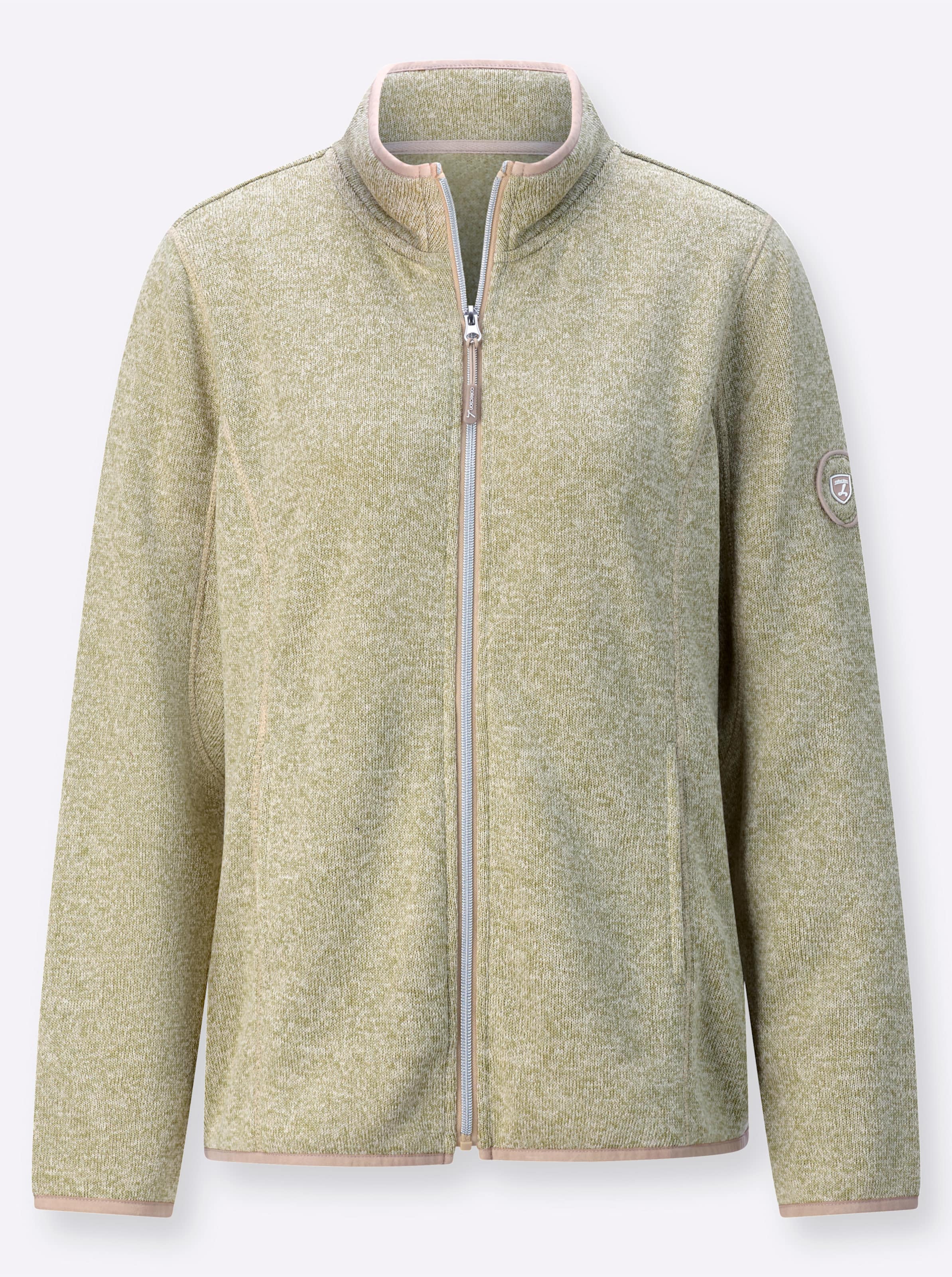 Strickfleece-Jacke