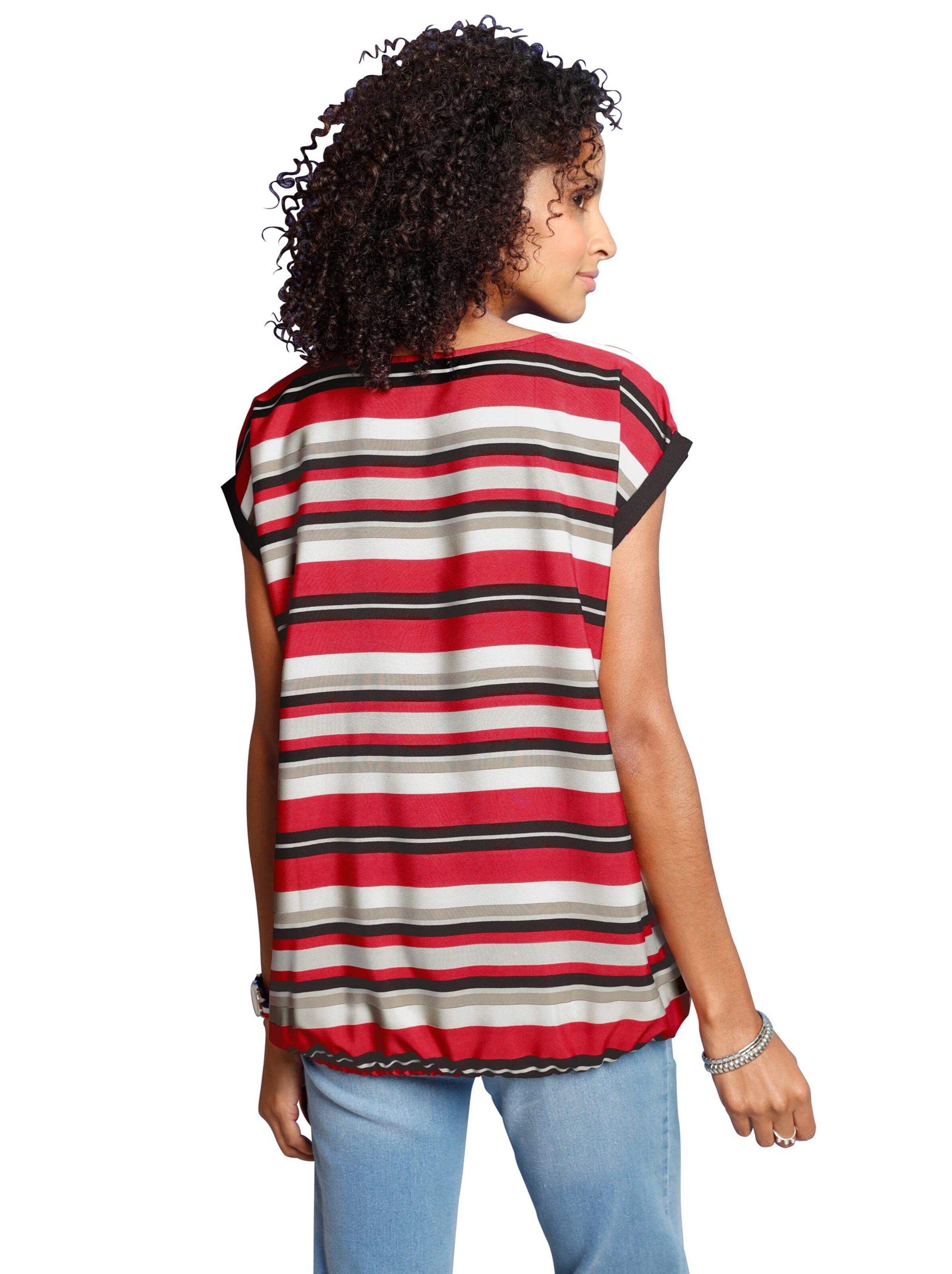 Tunika - rot-schwarz-geringelt