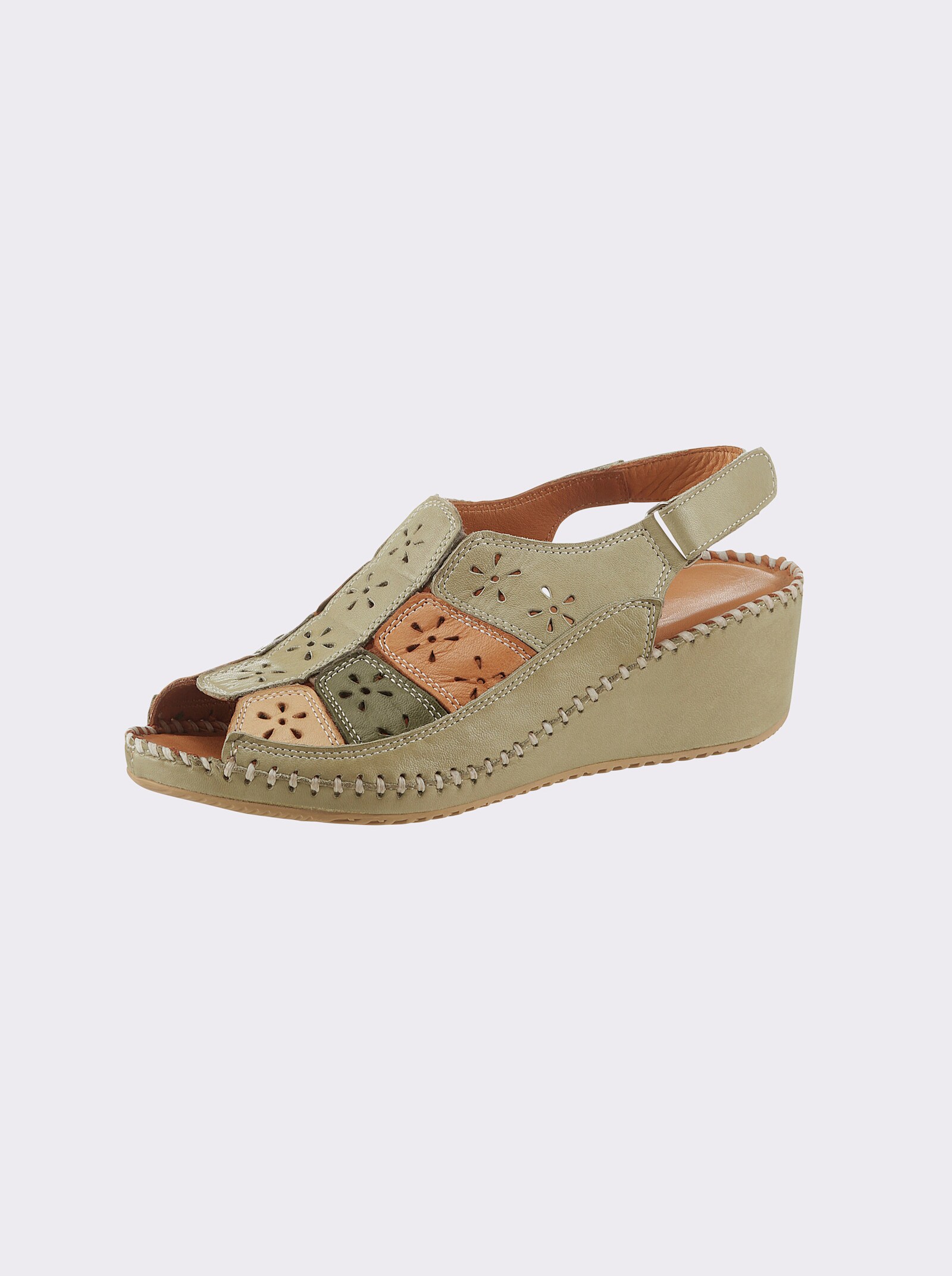 airsoft modern+ Sandale mit gepolsterter Innensohle - pistazie