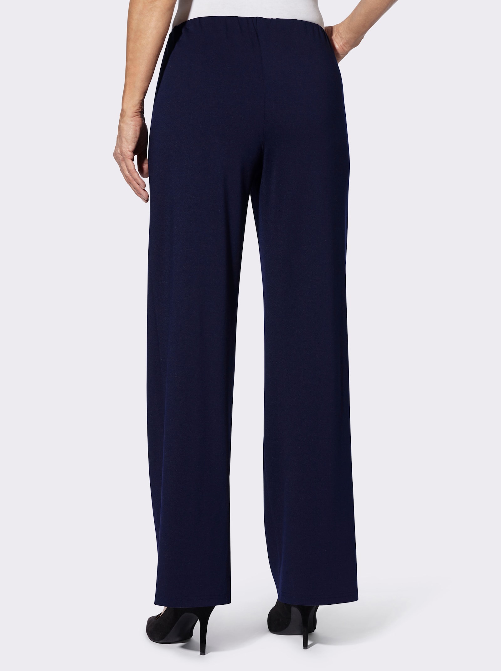 Jerseyhose mit weitem Bein - marine