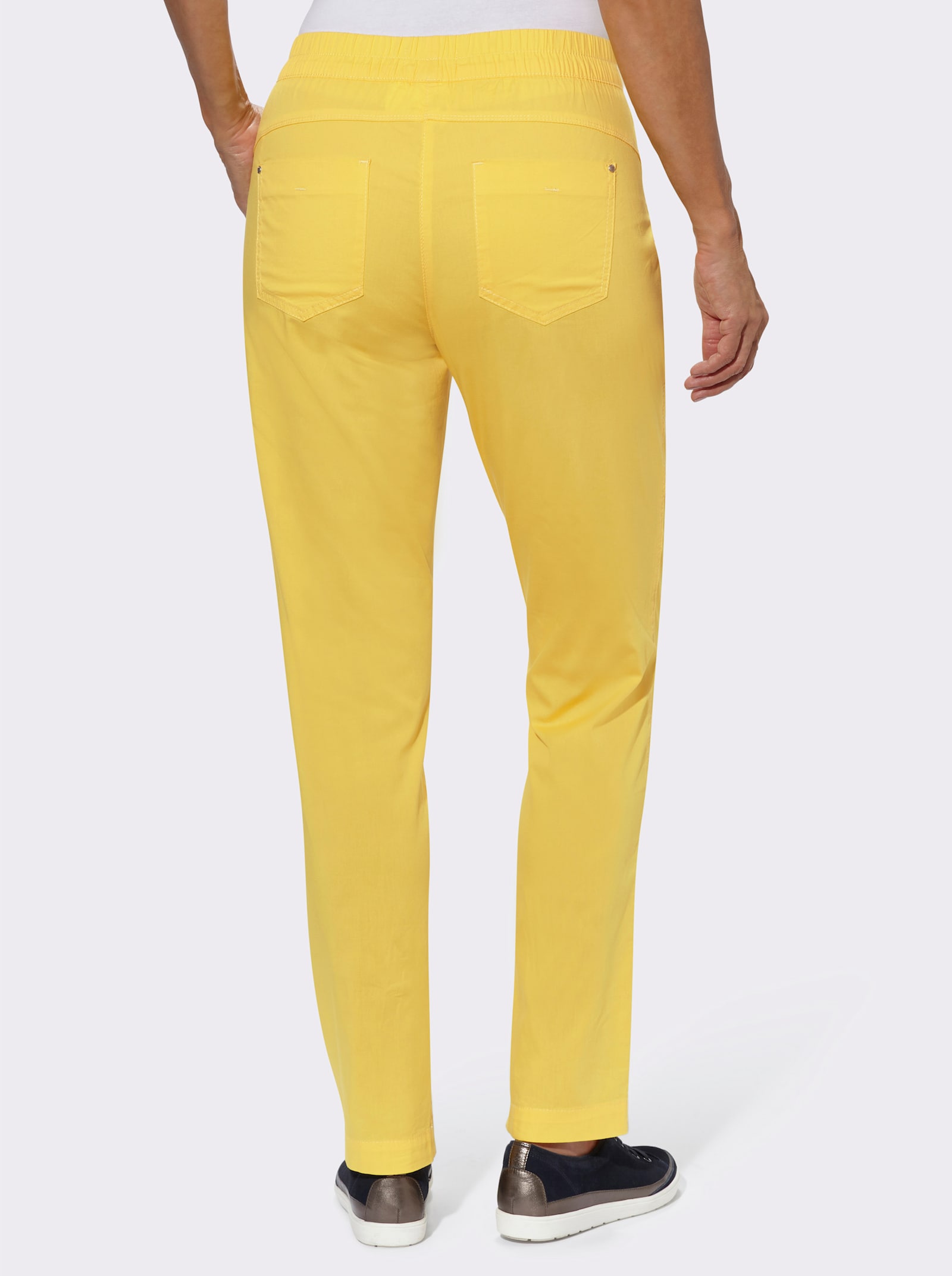 Hose mit Nietenverzierung - sonnengelb