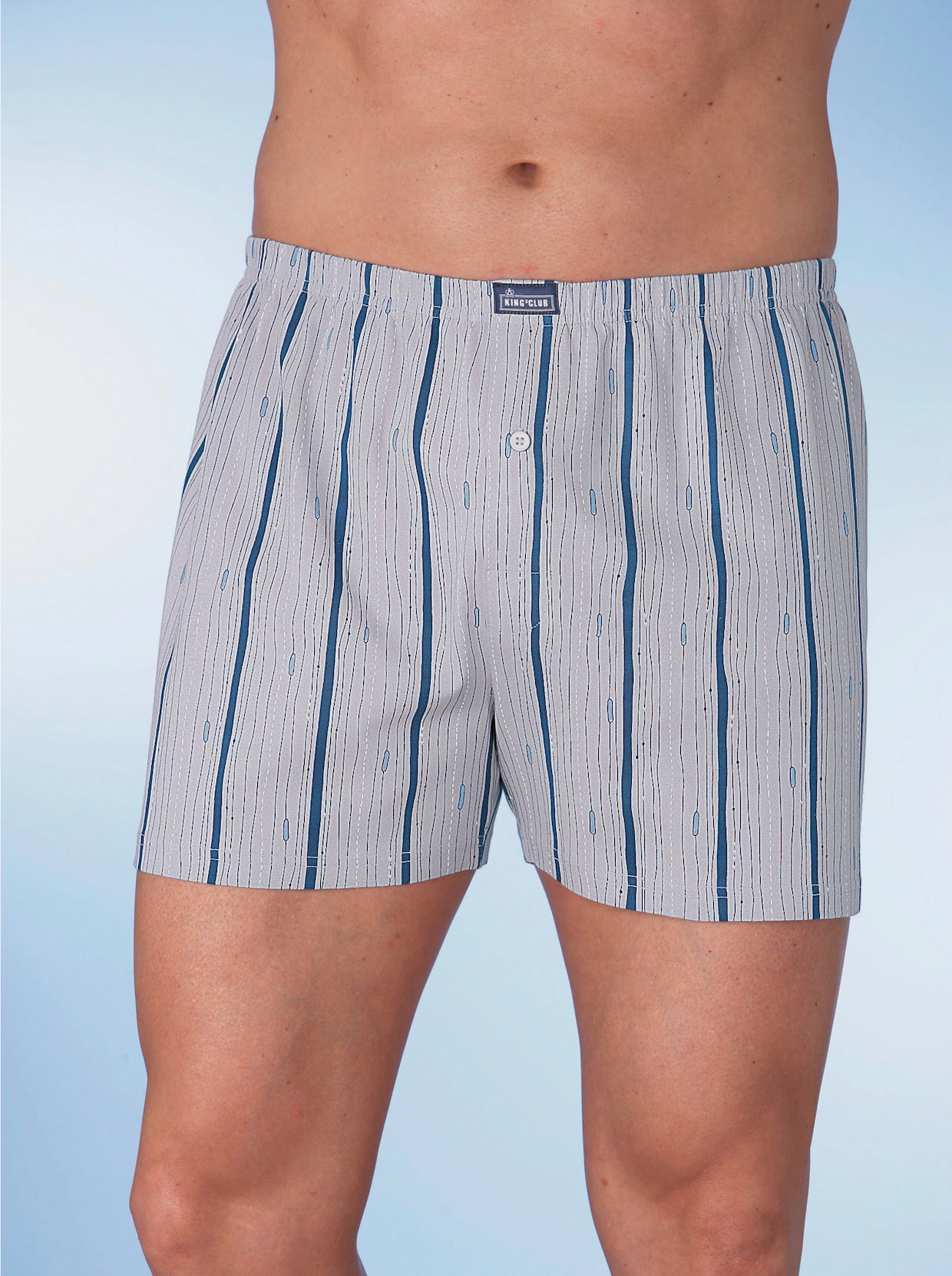 KINGsCLUB Boxershorts - lichtgrijs geprint