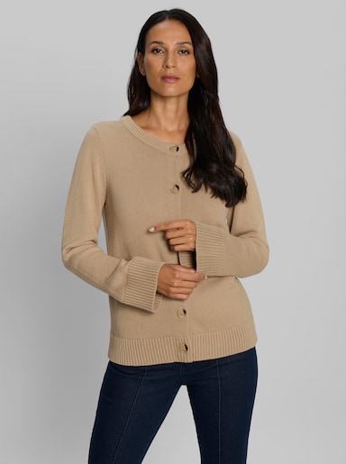 heine Strickjacke in Kurzform - beige