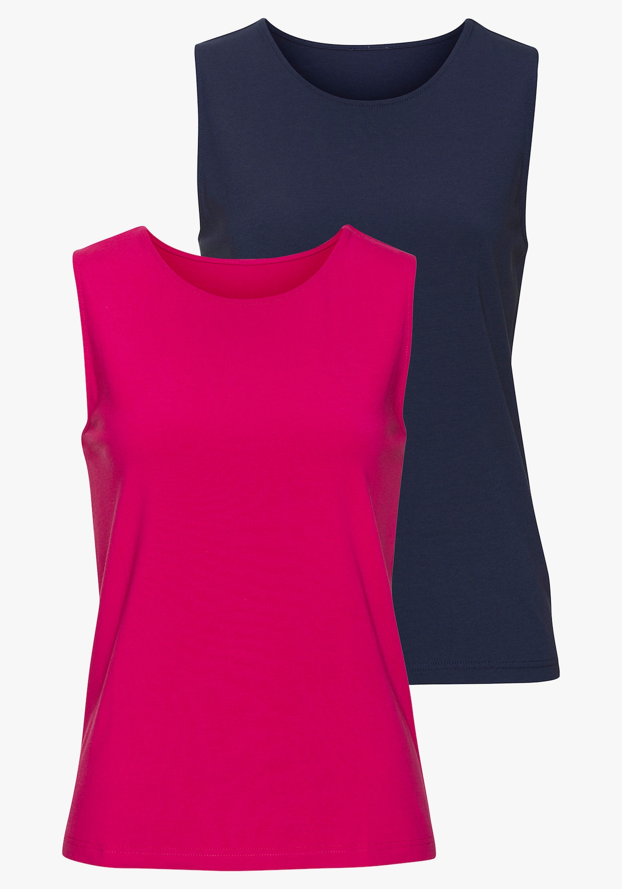 LASCANA Tanktop - hibiscus, navy