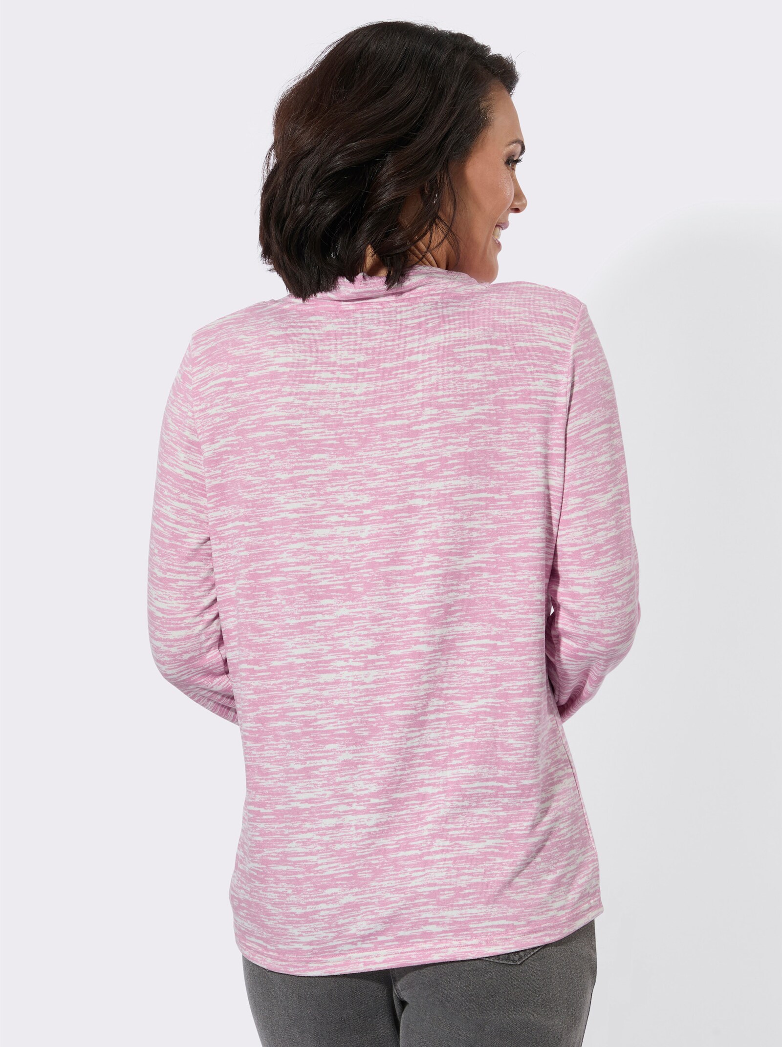 Winter-Shirt - rosé-bedruckt