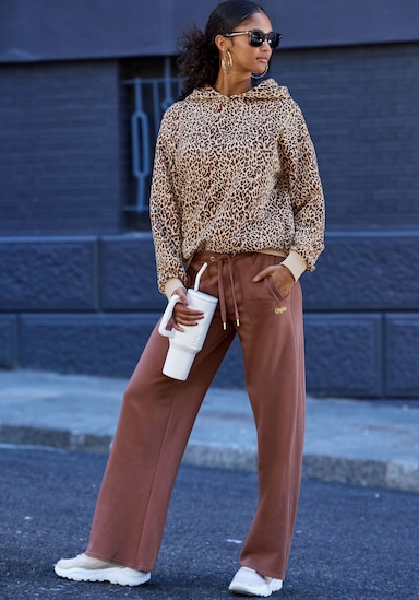 Buffalo Kapuzenpullover - beige leo