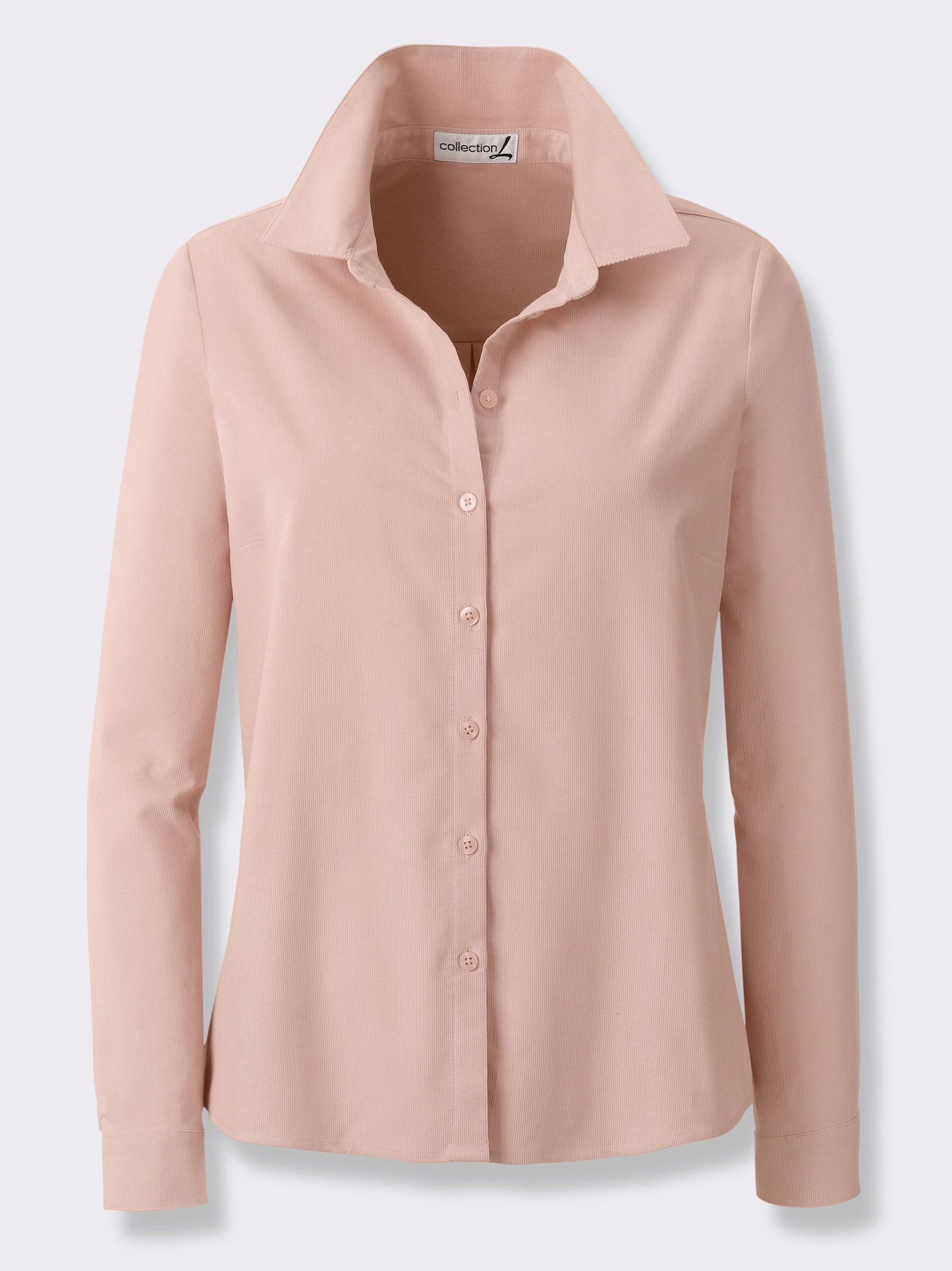 Hemdbluse aus weichem Baby-Cord - puder