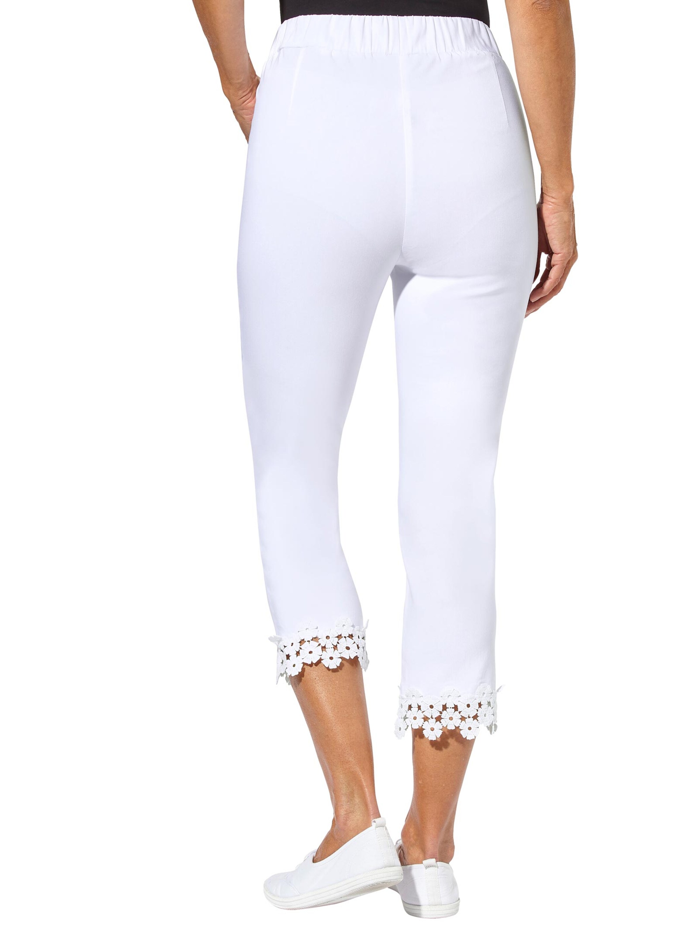 Hose wadenlang - weiß