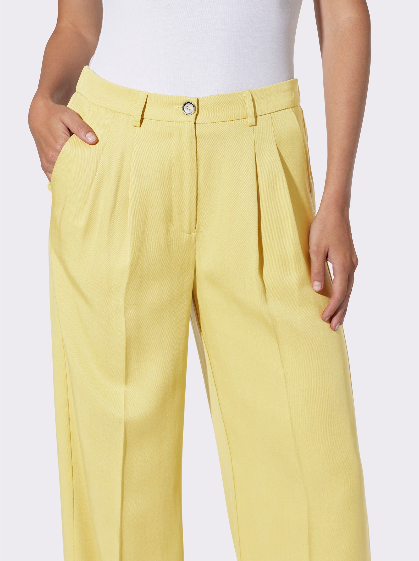 heine Webhose aus Lyocell - zitrone