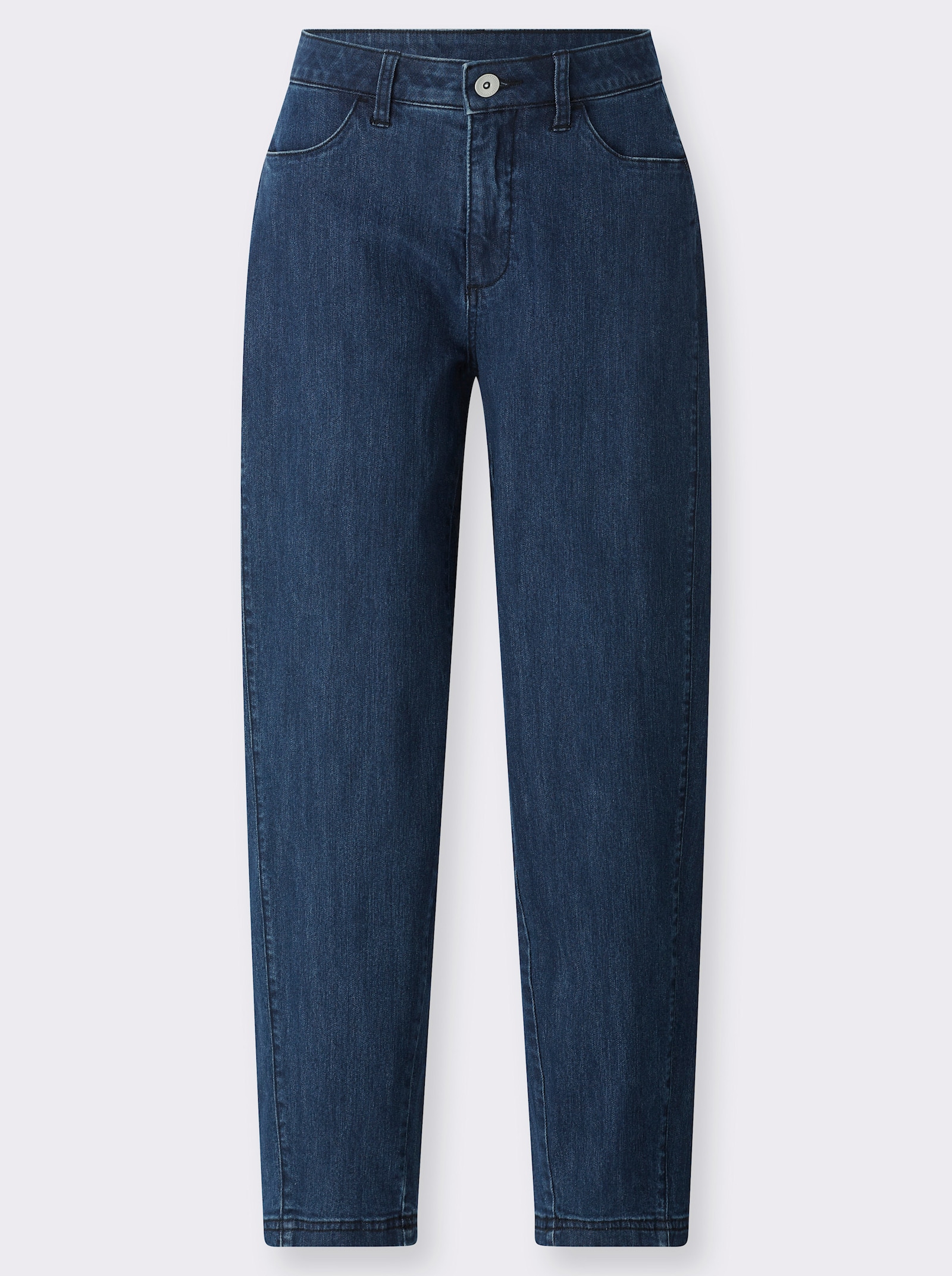 Jeans in Barrel-Form - darkblue-stone-washed