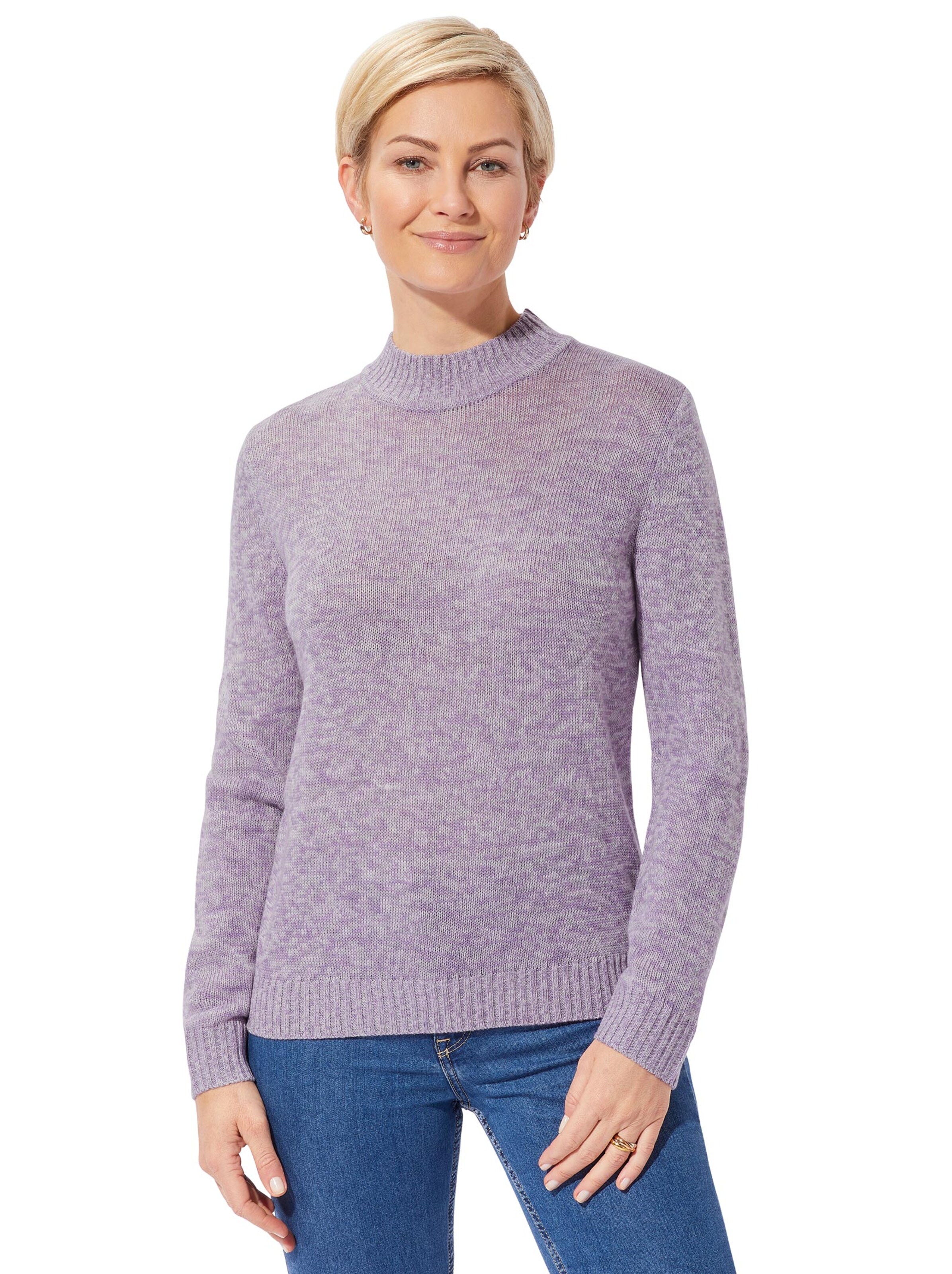 Pullover - lavendel-meliert