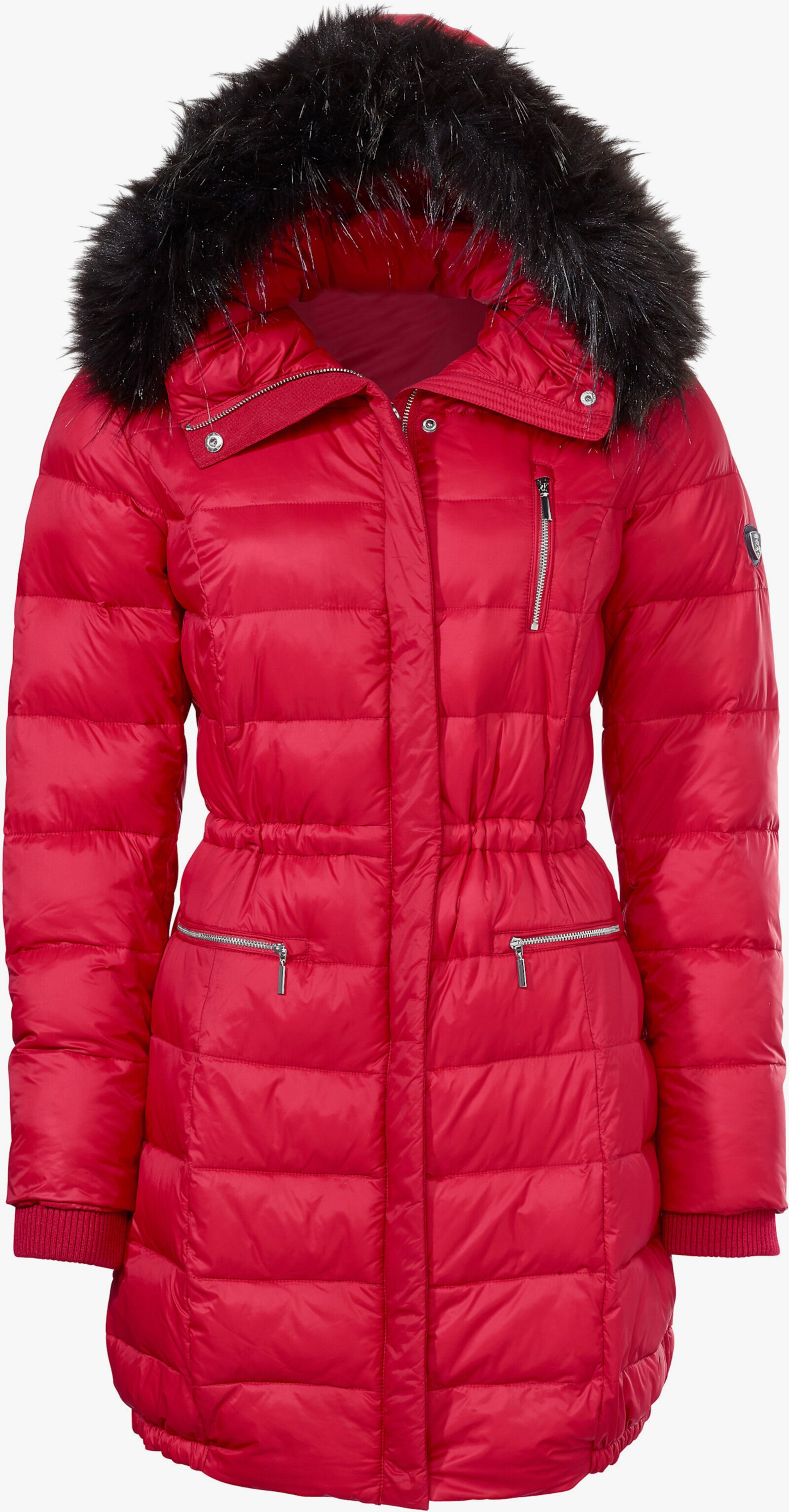 heine Steppjacke mit abnehmbarer Kapuze - rot
