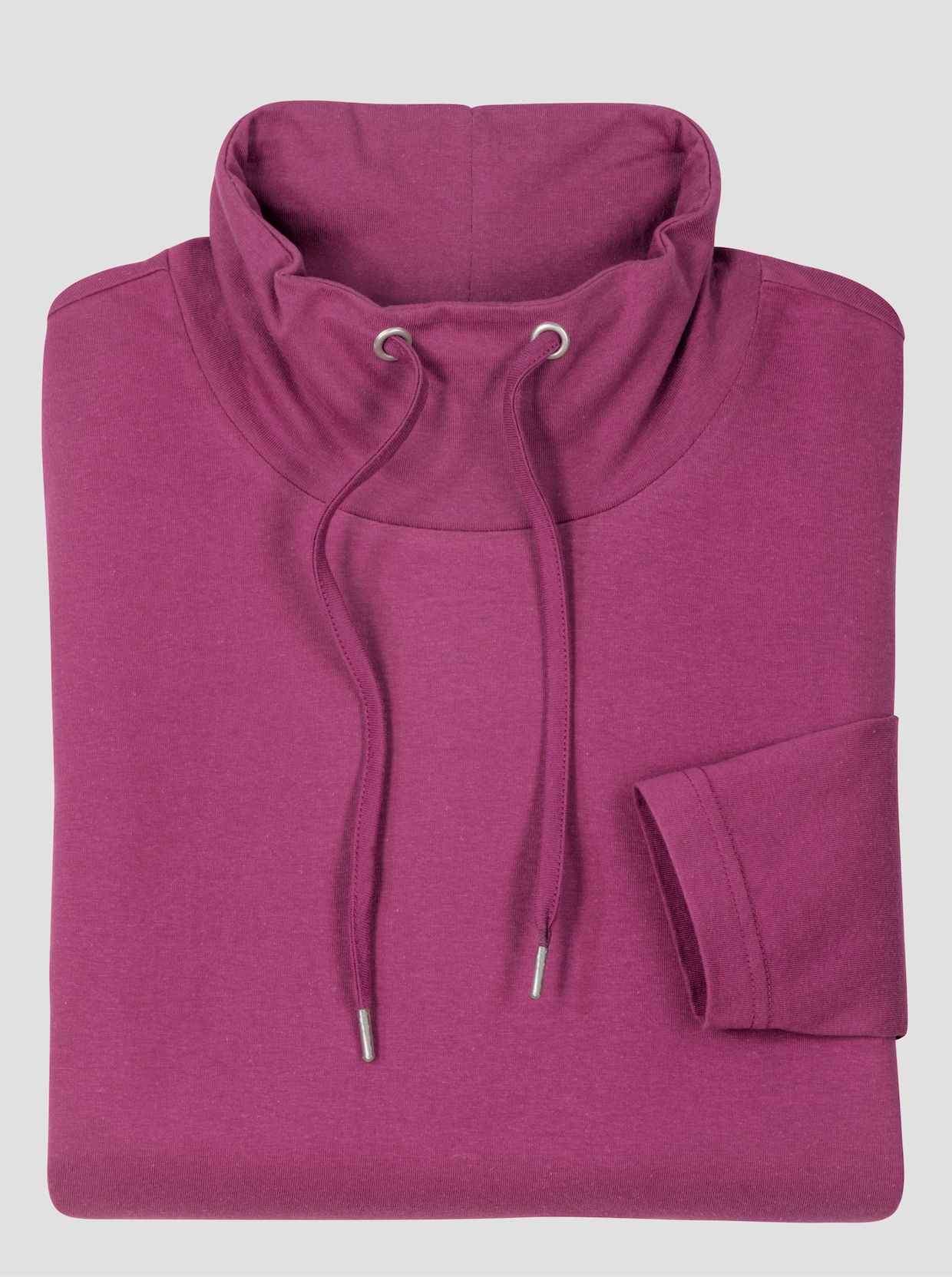 Shirt met opstaande kraag - heide