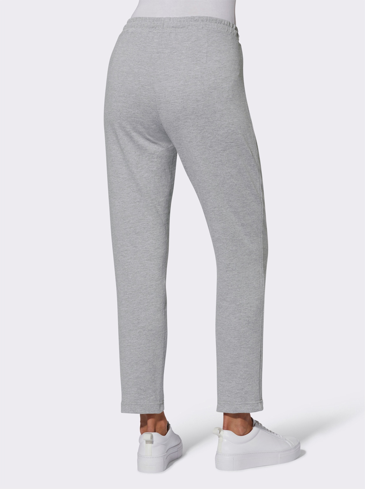 Jersey pantalon - grijs gemêleerd