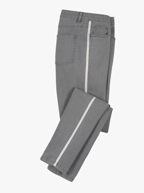 Jeans - grey-denim