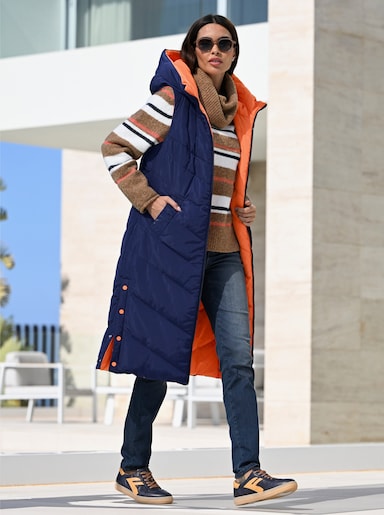 heine Wendeweste - marine-orange