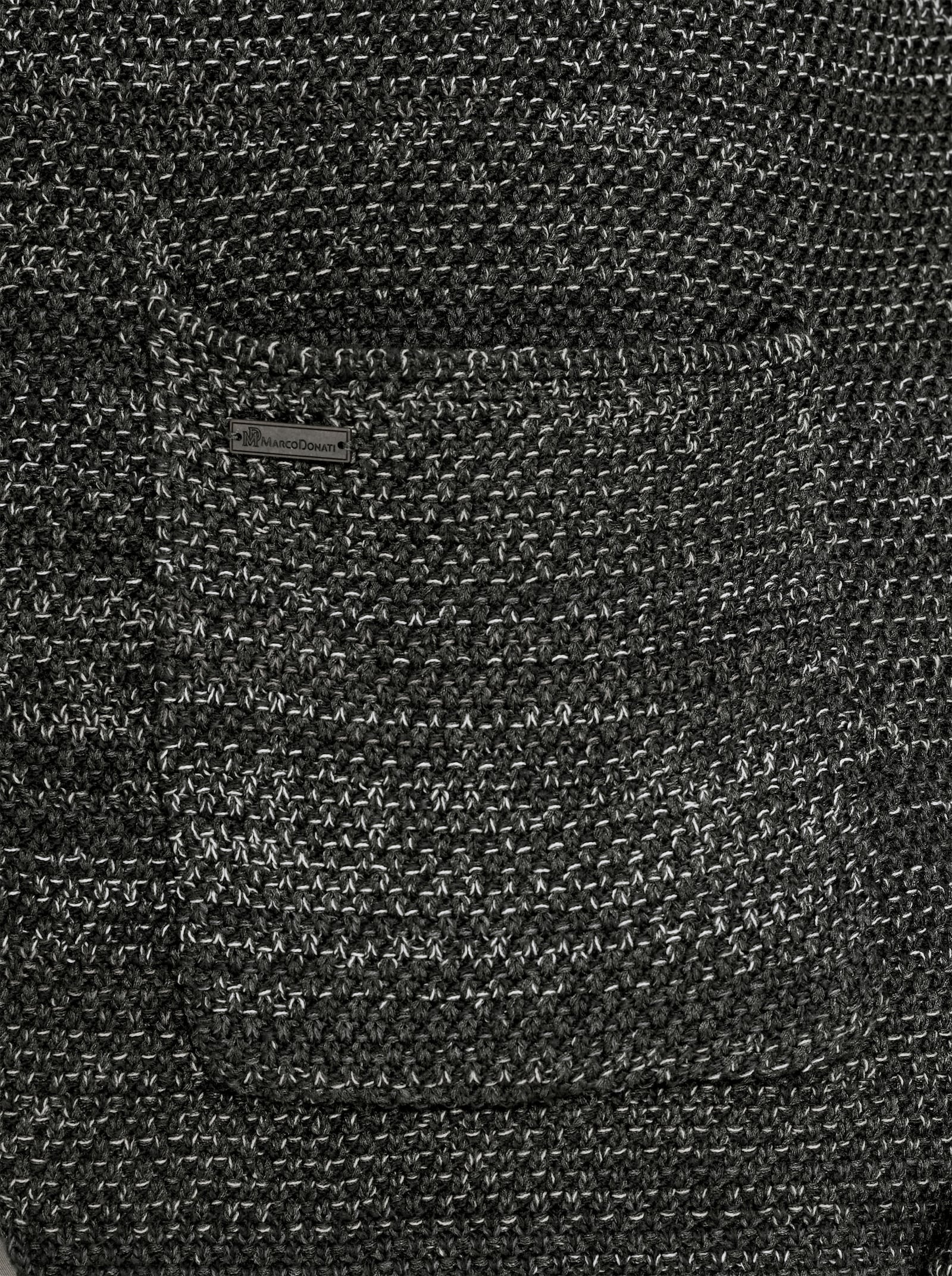 Marco Donati Strickjacke in Melange-Optik - grau-gemustert