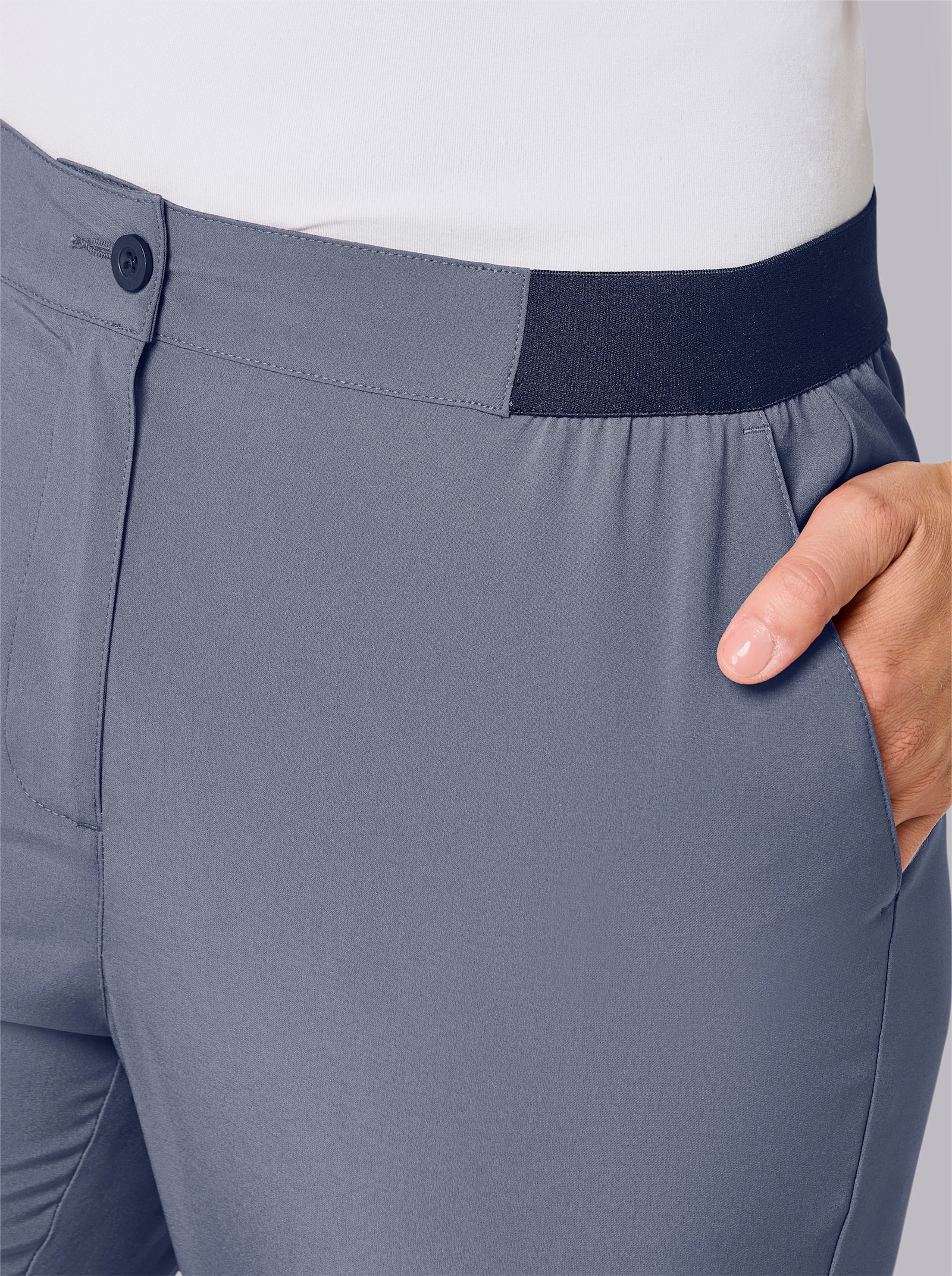 Catamaran Sports Trekkinghose mit Leistentaschen hinten - taubenblau