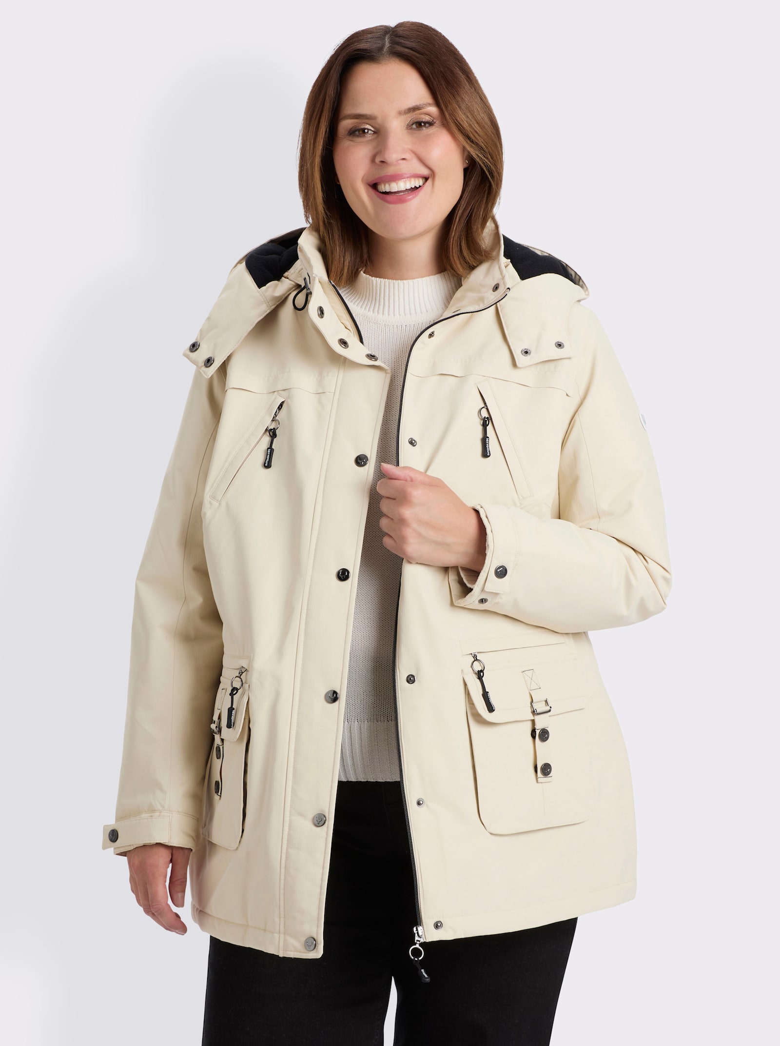 Funktionsjacke mit Texventure-Ausrüstung - sand