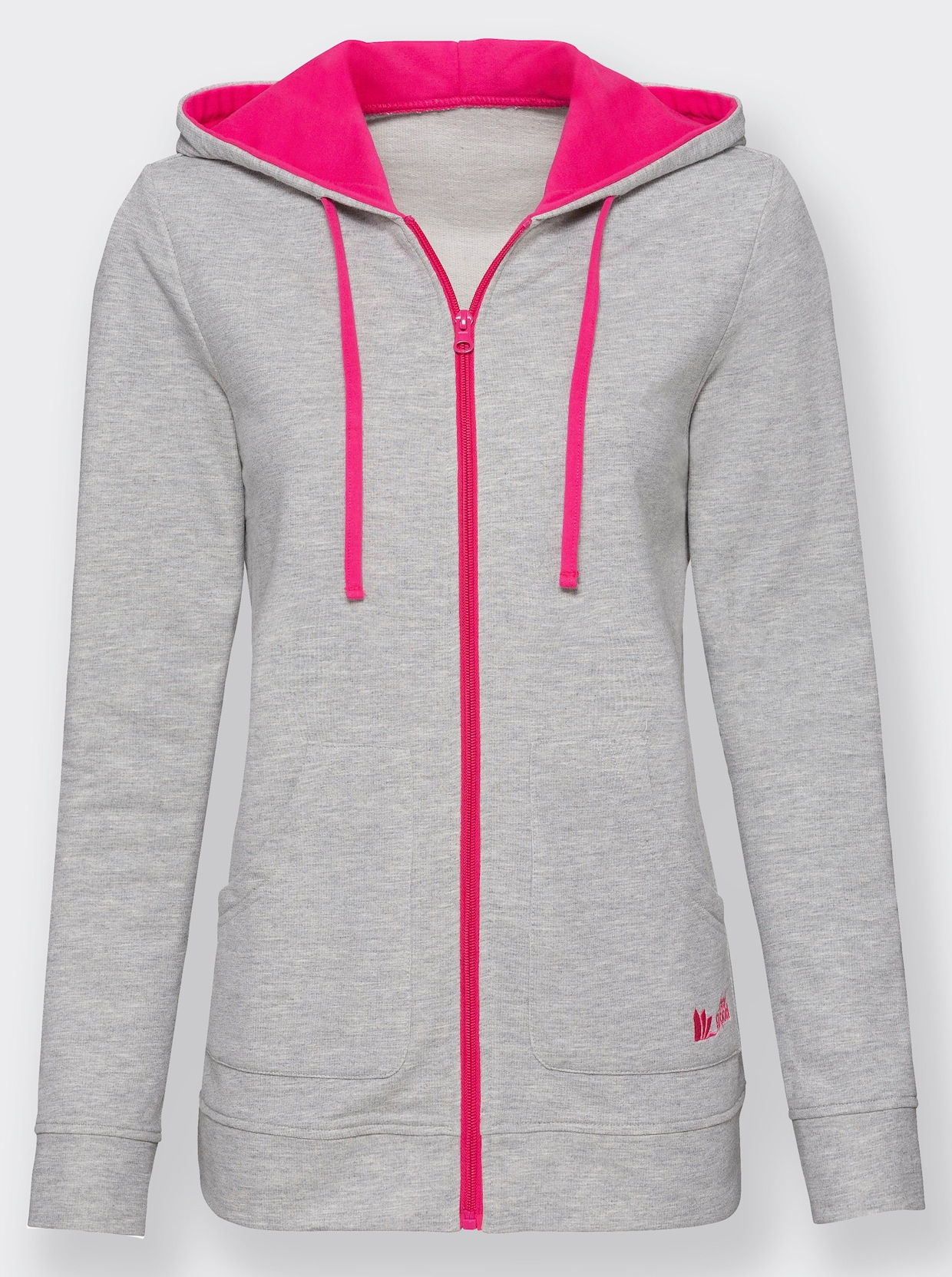 feel good Jacke - grau-pink