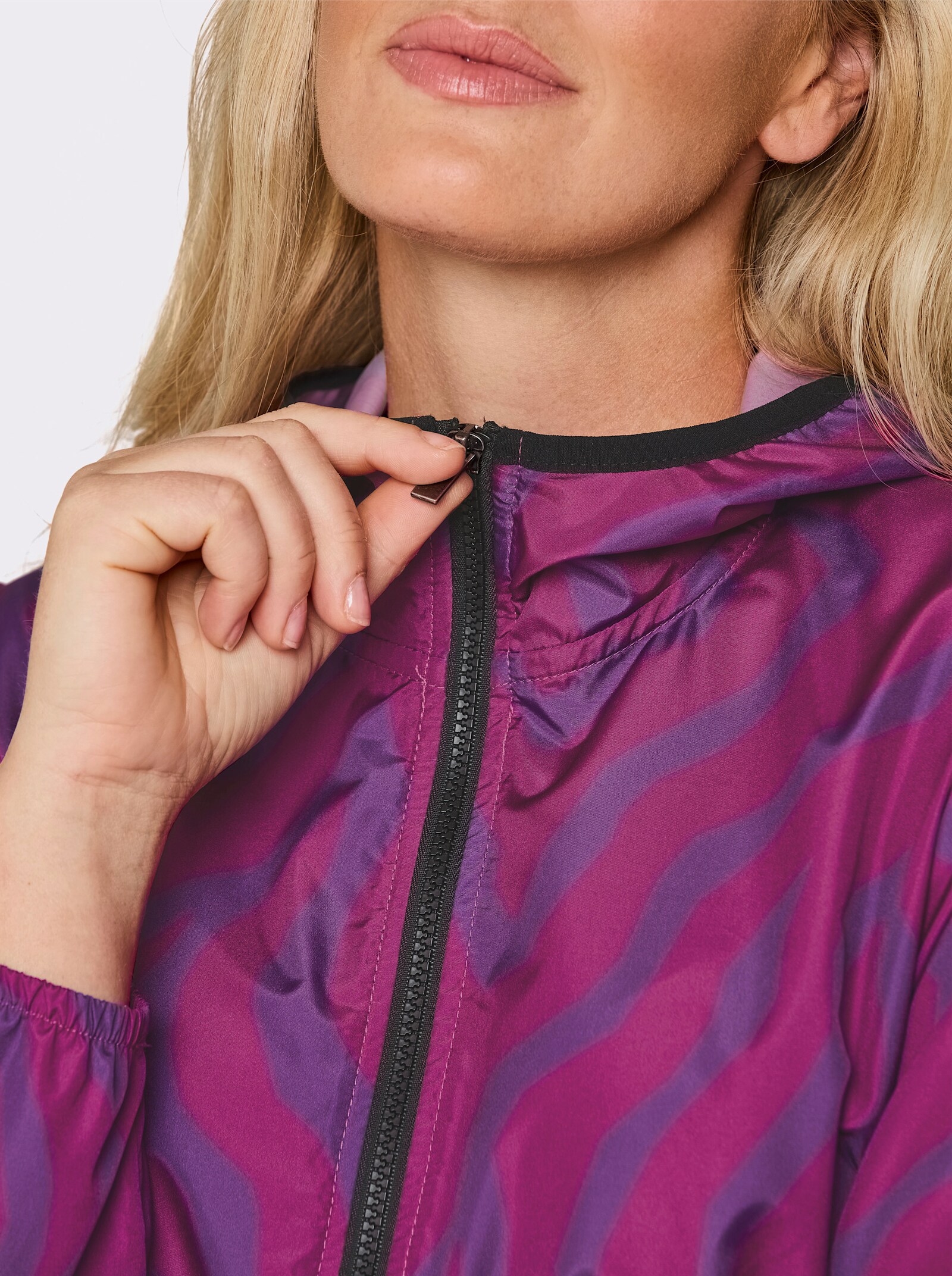 Catamaran Sports Funktionsjacke in Schlupfform - magenta-gemustert