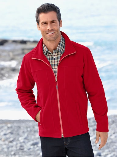 Fleece-Jacke - rot