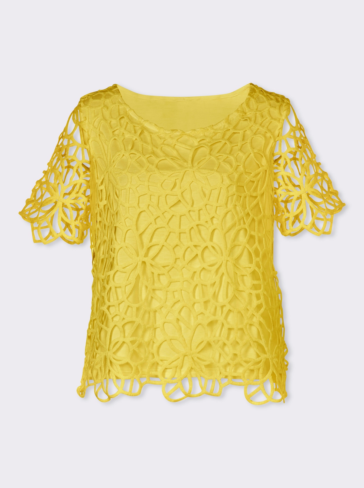 heine Spitzenbluse - limone